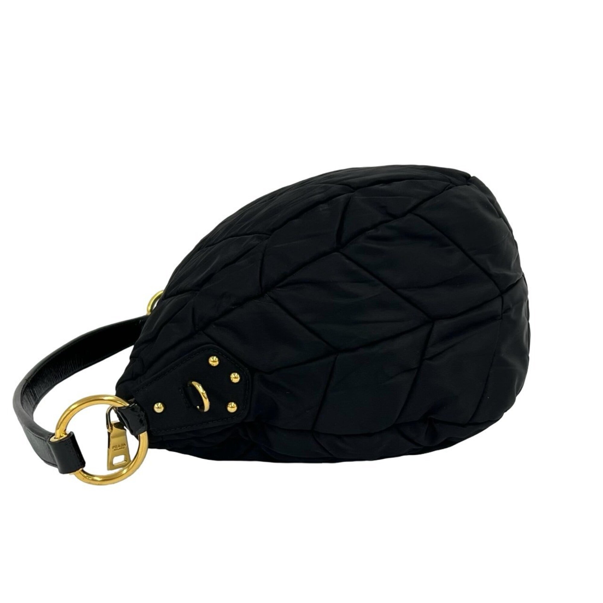 Prada Black Nylon Handbag Shoulder Bag (Pre-Owned)