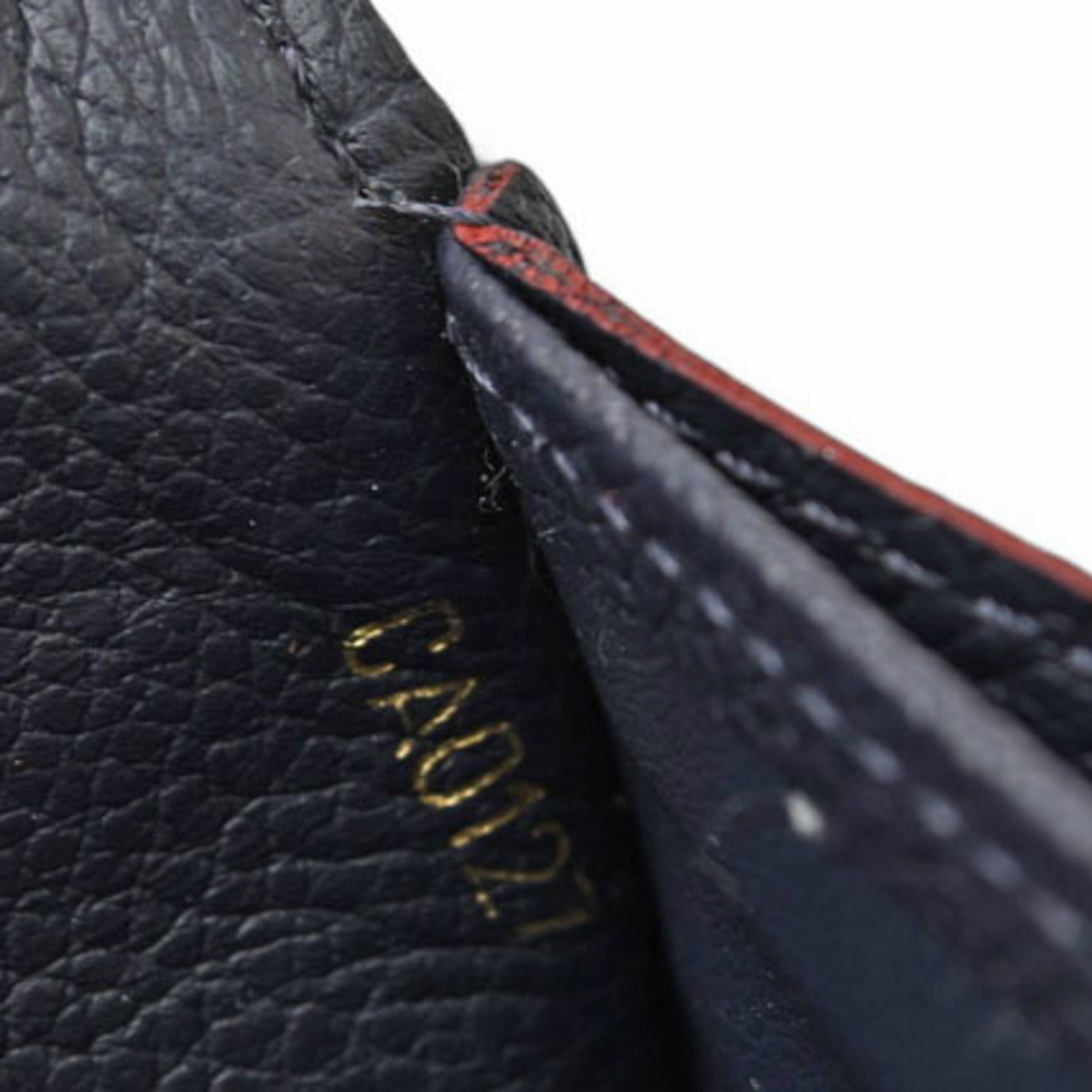 Louis Vuitton Marine Rouge Monogram Monogram Empreinte Long Wallet (Tri-Fold) (Pre-Owned)