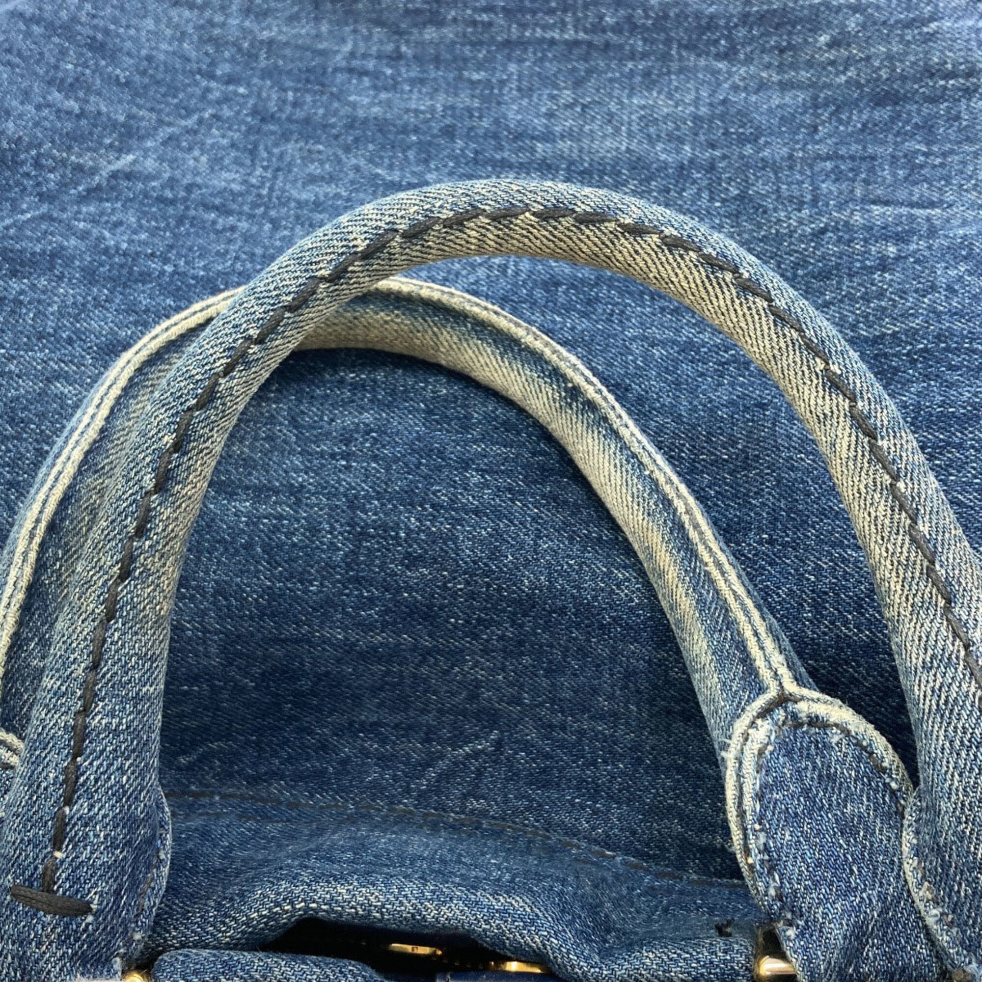 Prada Blue Denim Tote Bag (Pre-Owned)