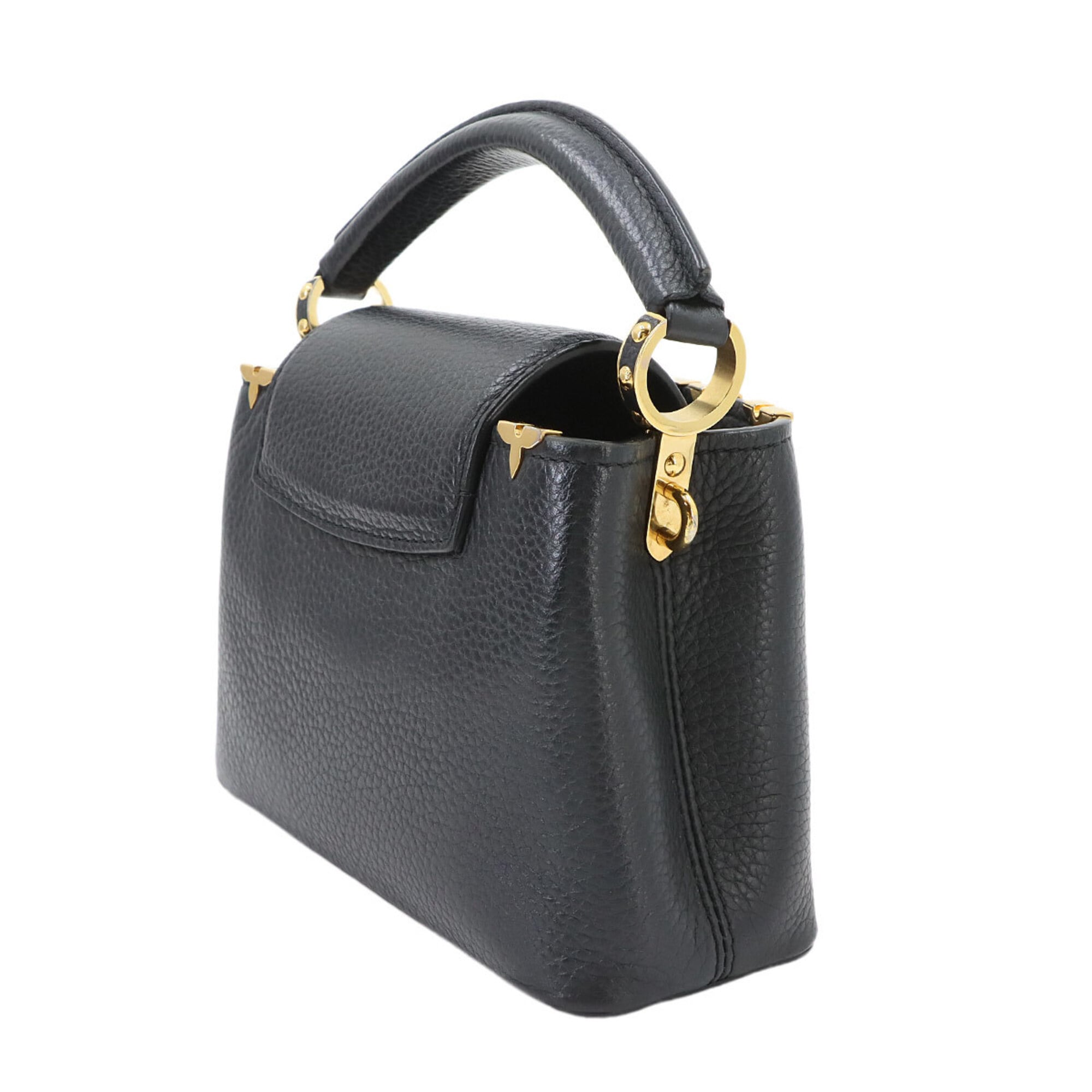 Louis Vuitton Black Capucines Noir Handbag (Pre-Owned)