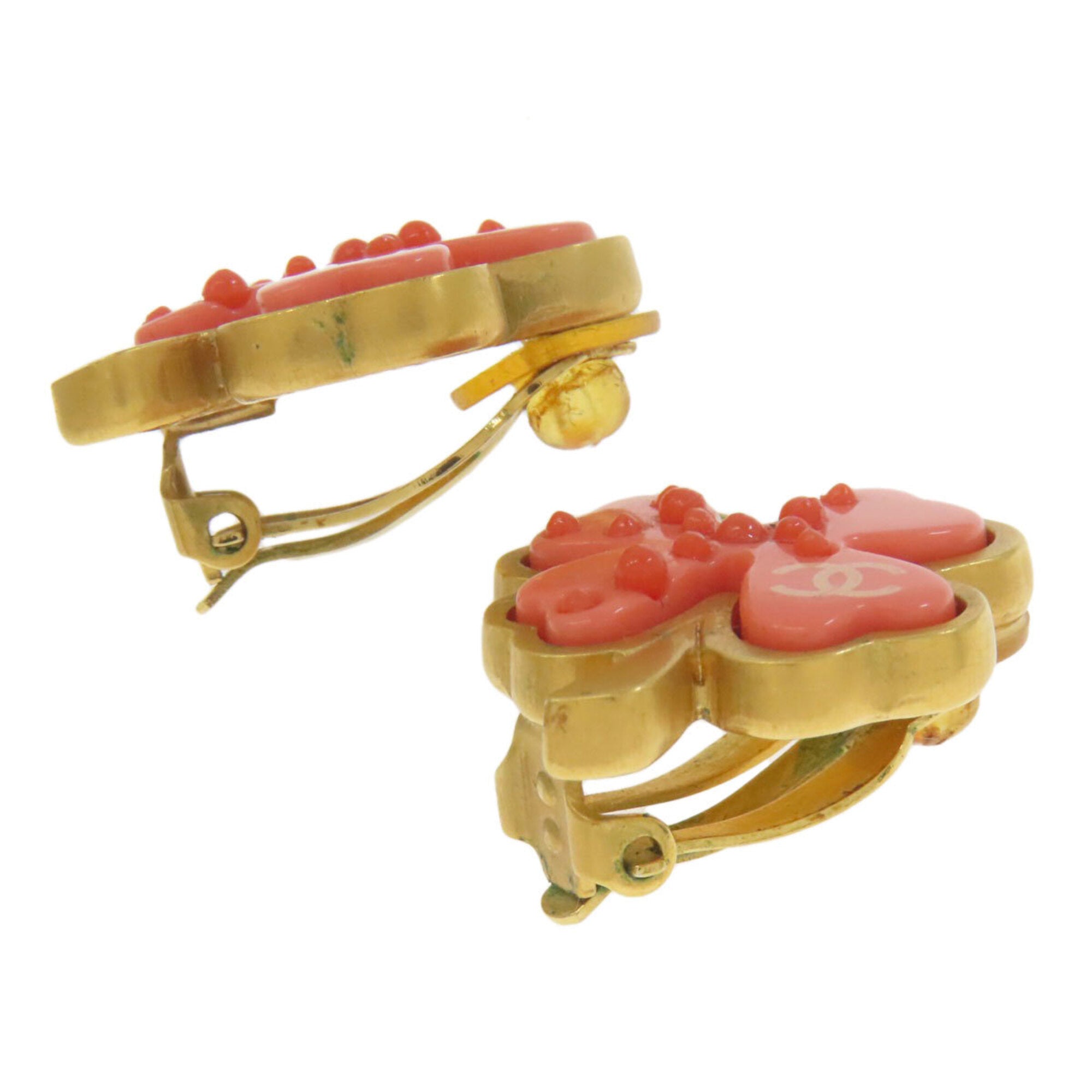 Chanel Gold Pink Metal Band Ring (Pre-Owned)
