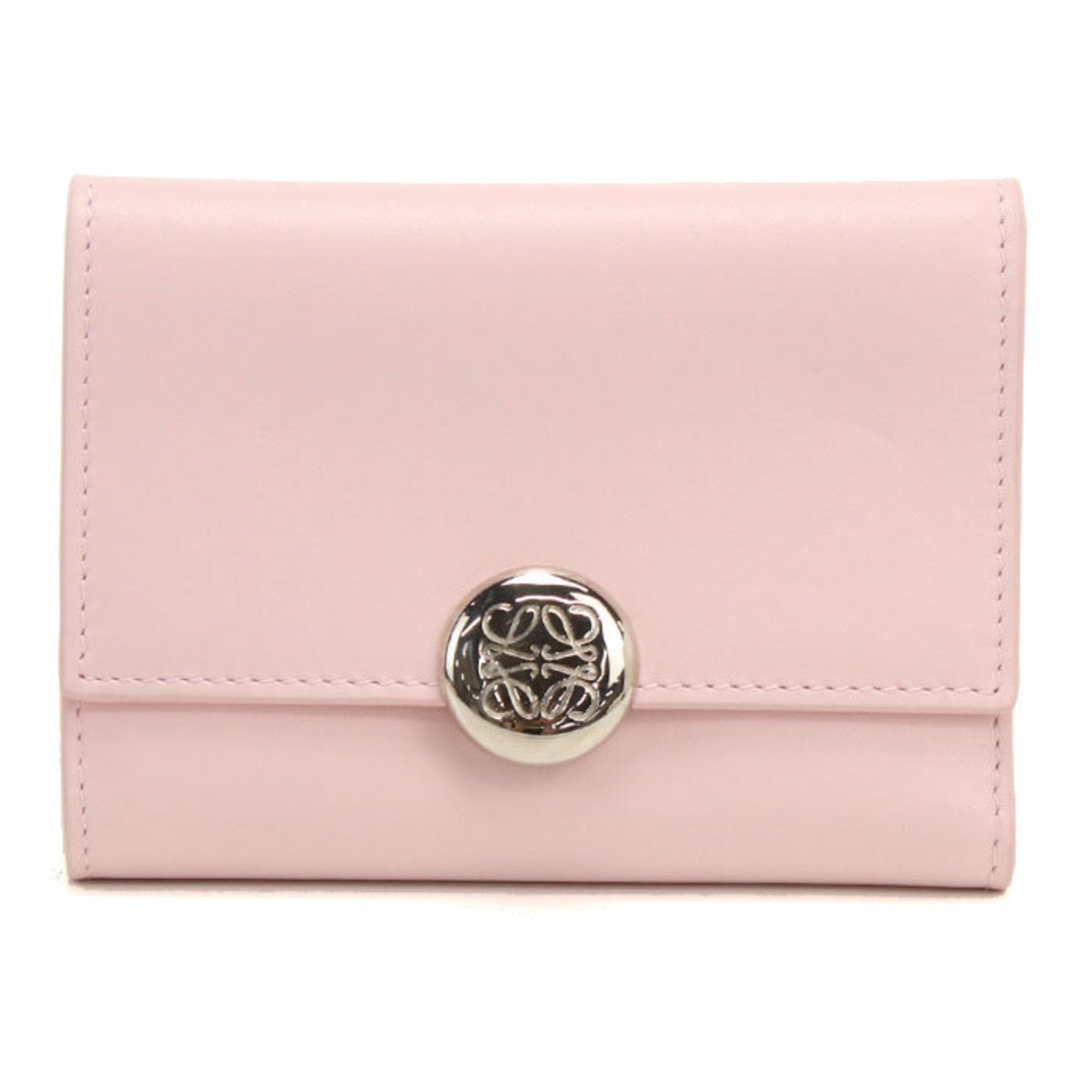 Loewe Pink Leather Wallet (Tri-Fold) (Pre-Owned)