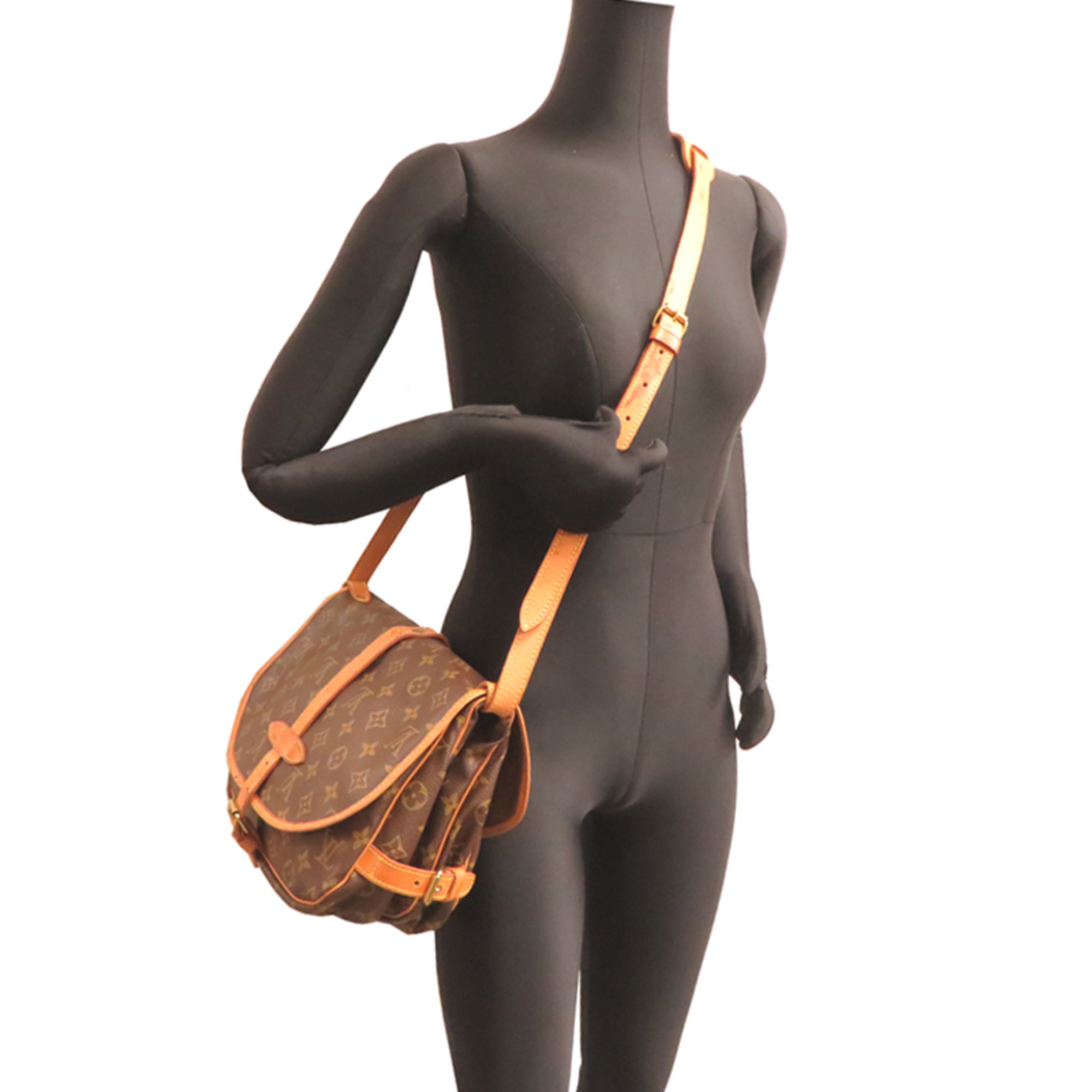 Louis Vuitton Brown Monogram Shoulder Bag (Pre-Owned)