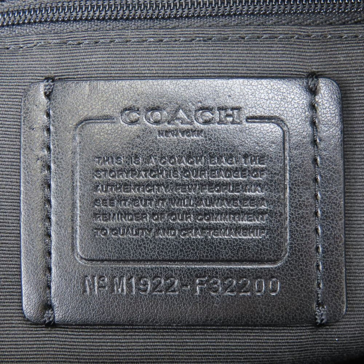 Coach Signature Black Dark Brown Pvc Leather Backpack (Pre-Owned)