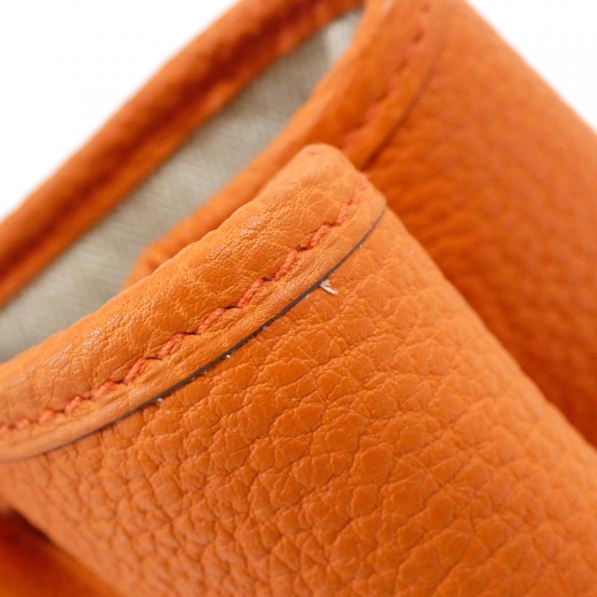 Hermes Capucine Orange Negonda Leather Handbag (Pre-Owned)