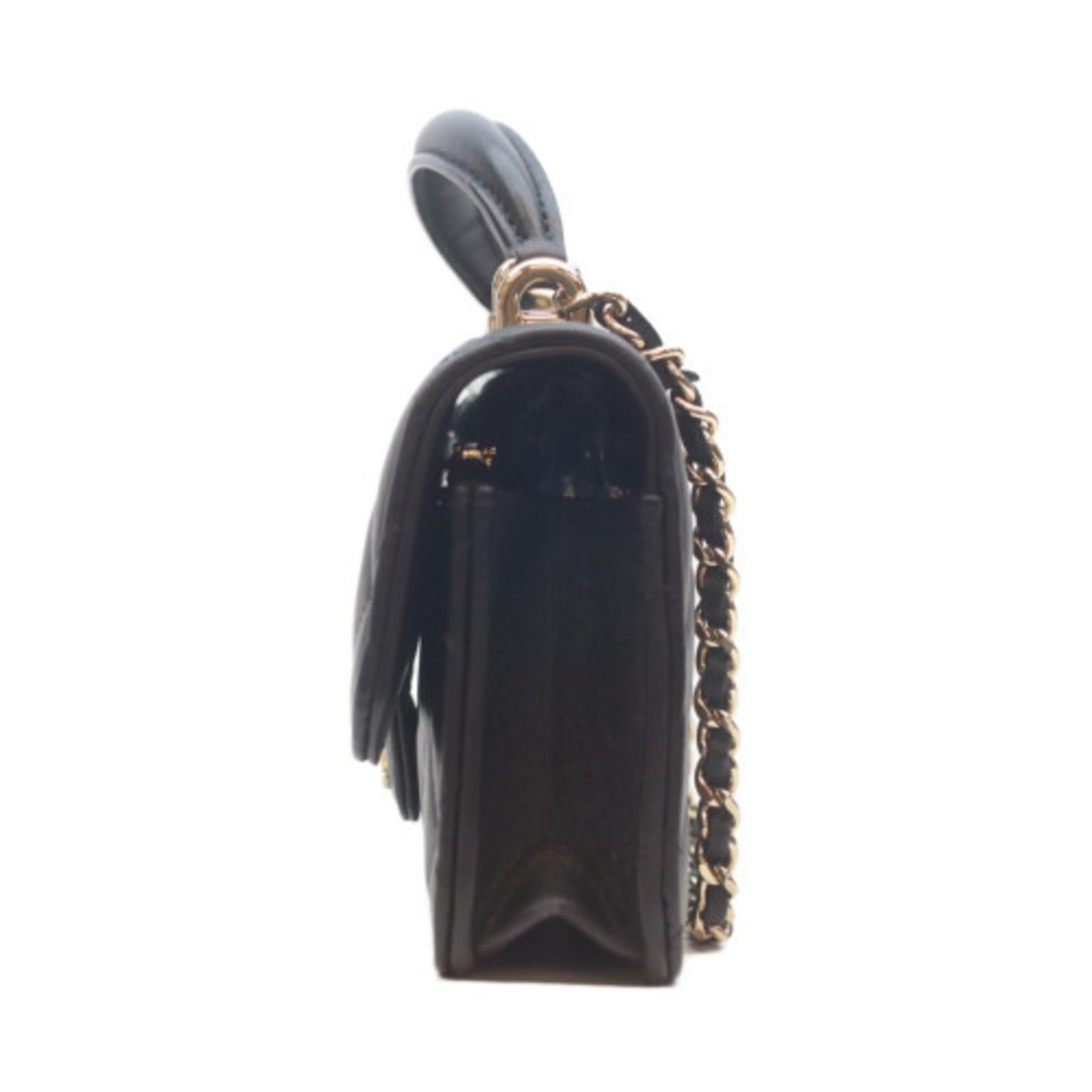 Chanel Black Leather Shoulder Bag (Pre-Owned)