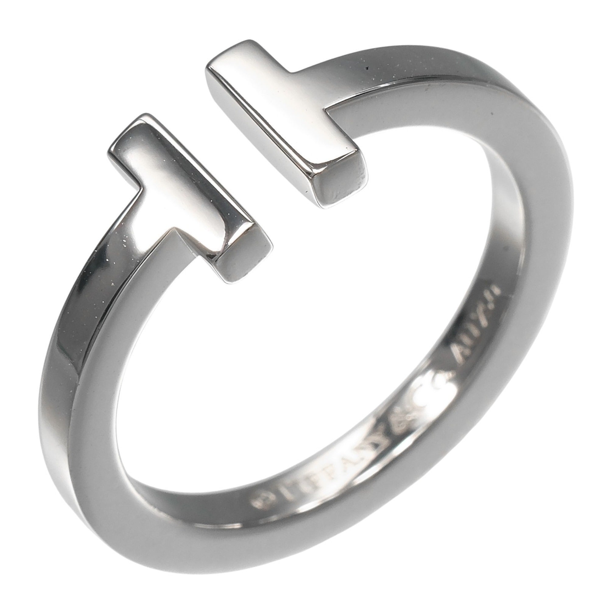 Tiffany White Gold (18K) Band Ring (Pre-Owned)