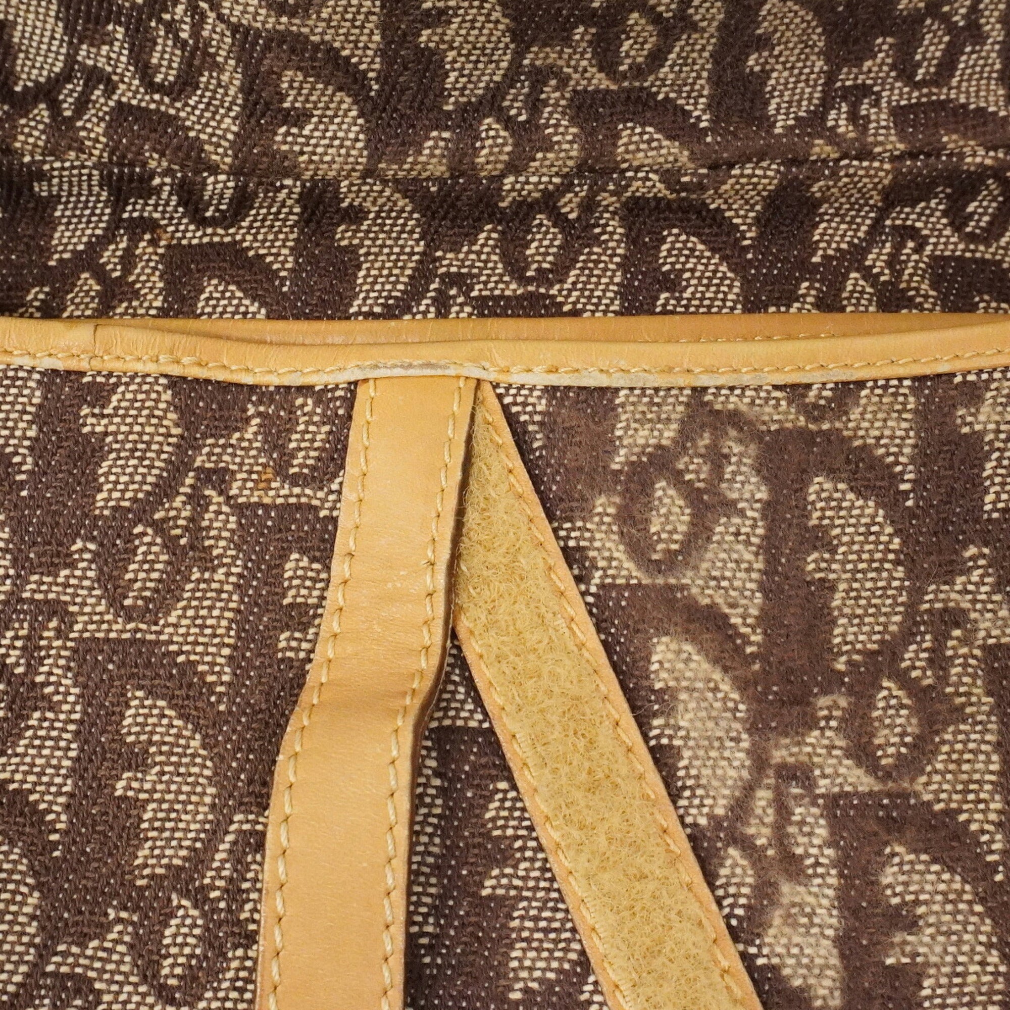 Christian Dior Brown Canvas Handbag (Pre-Owned)
