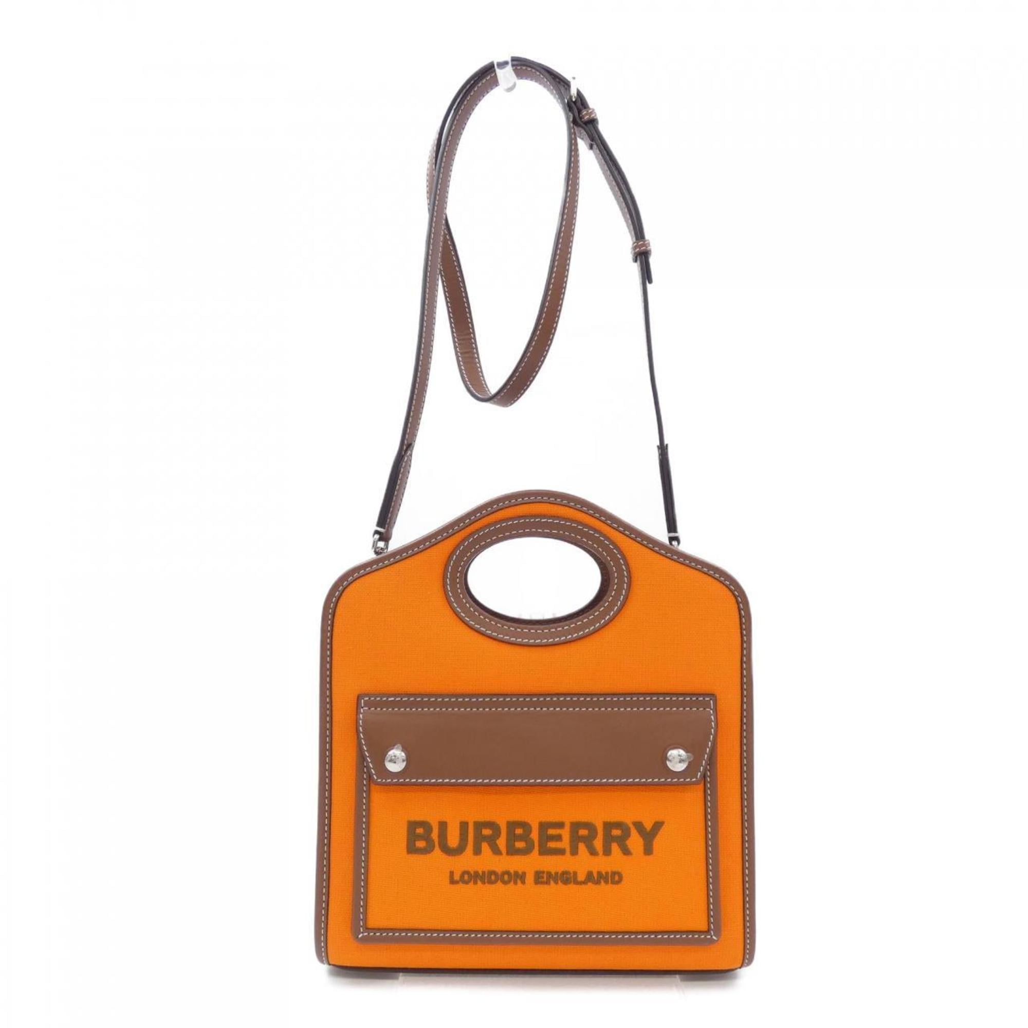 Burberry Orange Handbag (Pre-Owned)