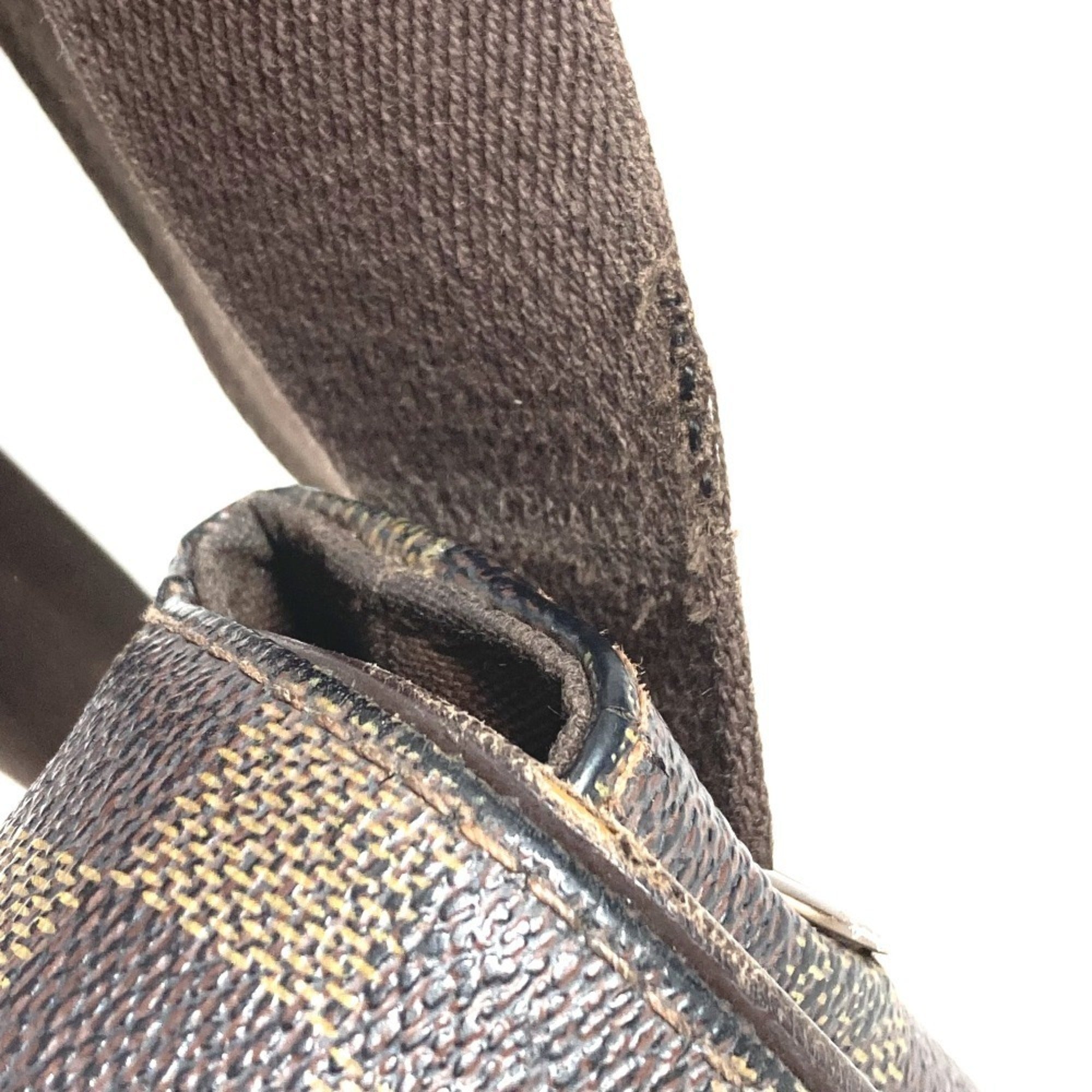 Louis Vuitton Damier Brown Ebene Damier Canvas Messenger Bag Shoulder Bag (Pre-Owned)