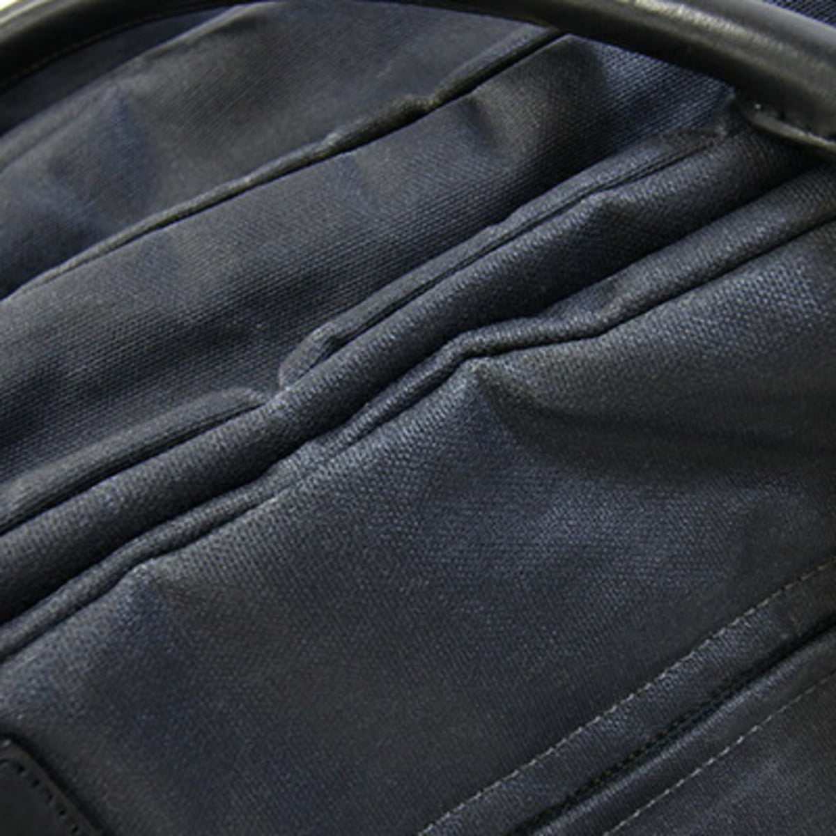 Loewe Black Coated Canvas Leather Boston Bag Handbag (Pre-Owned)
