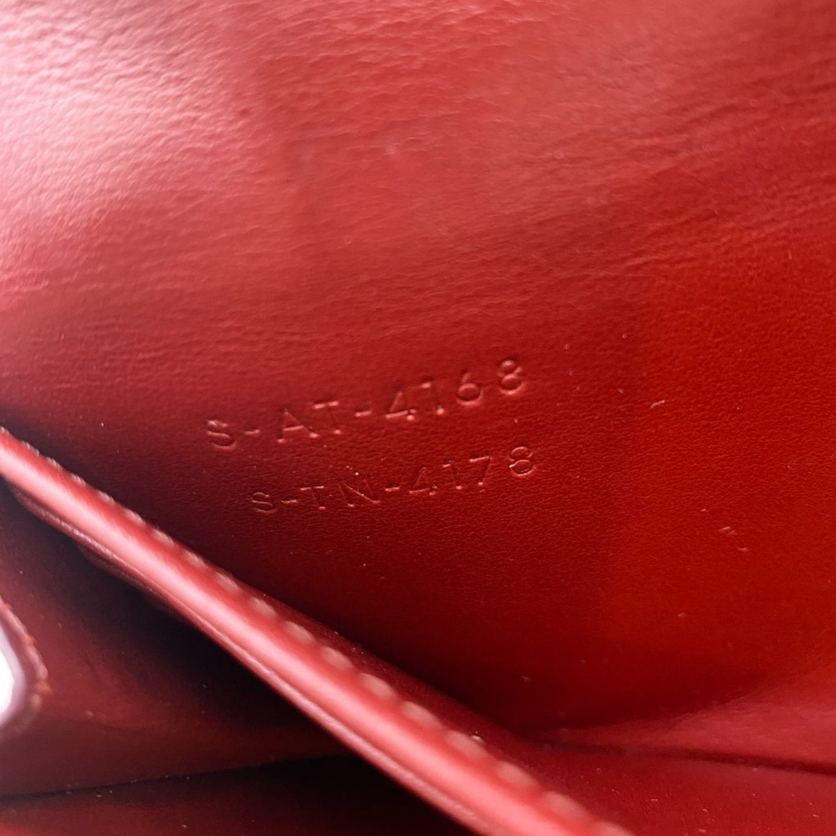 Celine Bordeaux Leather Long Wallet (Bi-Fold) (Pre-Owned)