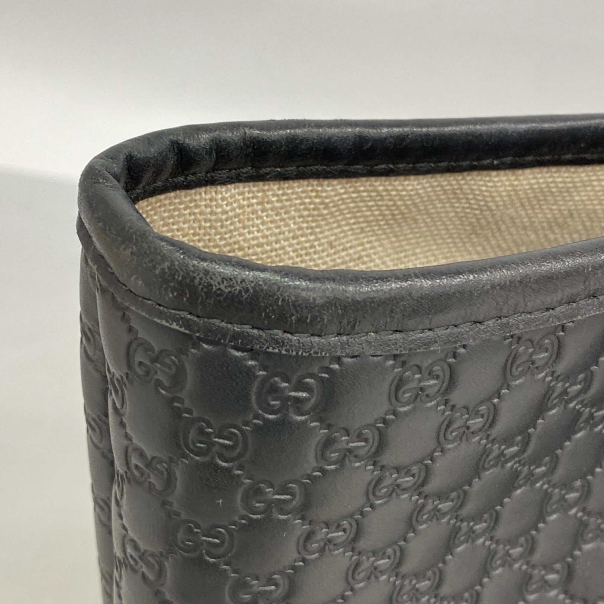 Gucci Black Leather Tote Bag (Pre-Owned)