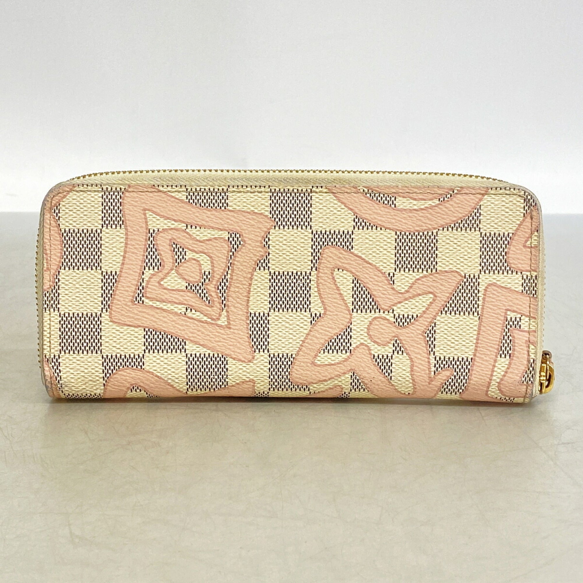 Louis Vuitton Pink White Long Wallet (Bi-Fold) (Pre-Owned)