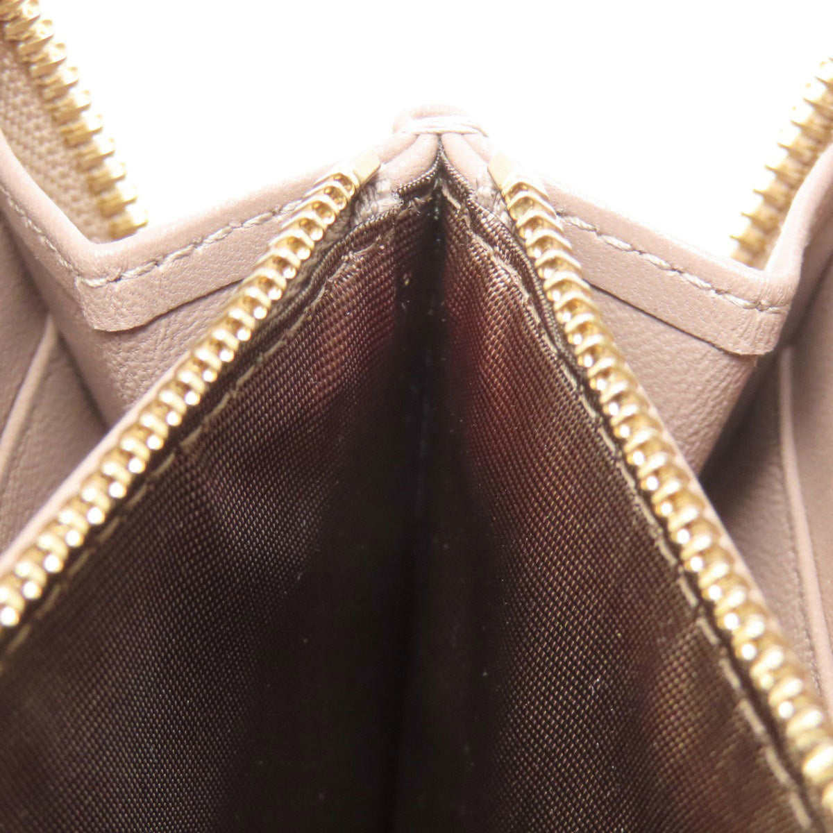 Bvlgari Gold Leather Long Wallet (Bi-Fold) (Pre-Owned)