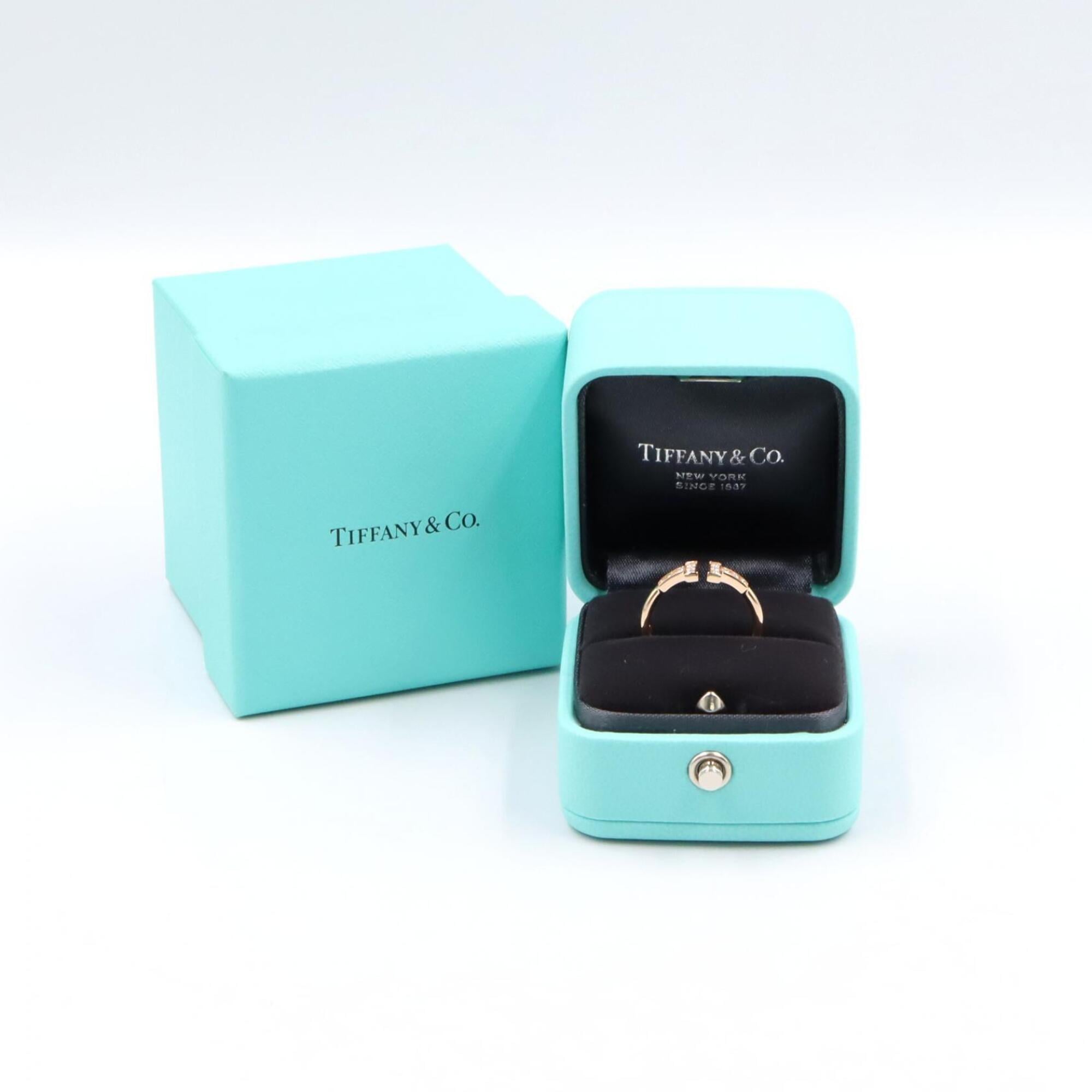 Tiffany Gold Clear Pink Gold (18K) Band Ring (Pre-Owned)
