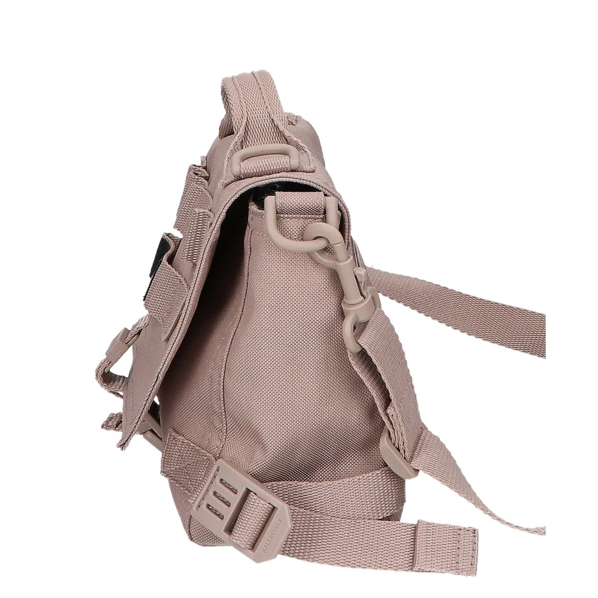Balenciaga Beige Nylon Messenger Bag Shoulder Bag (Pre-Owned)