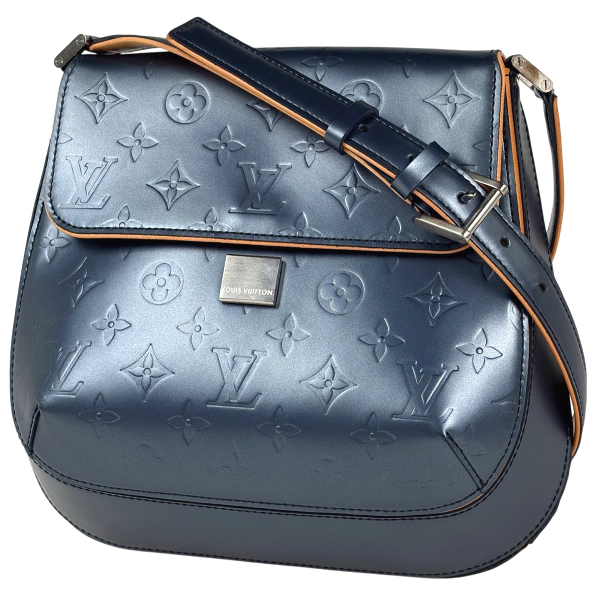 Louis Vuitton Blue Monogram Monogram Mat Shoulder Bag (Pre-Owned)
