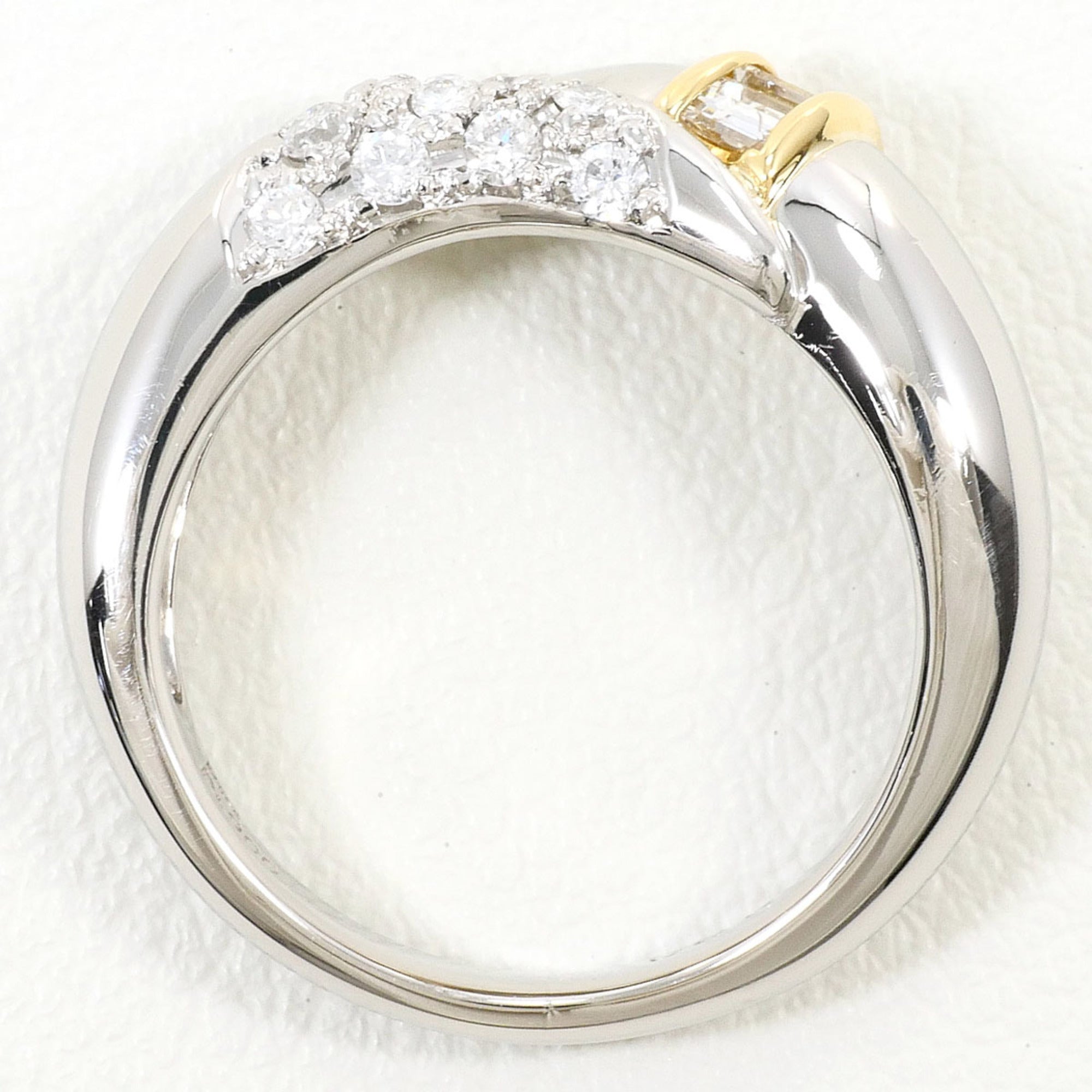 Unbranded Platinum Yellow Gold Yellow Gold (18K) Platinum 900 Band Ring (Pre-Owned)