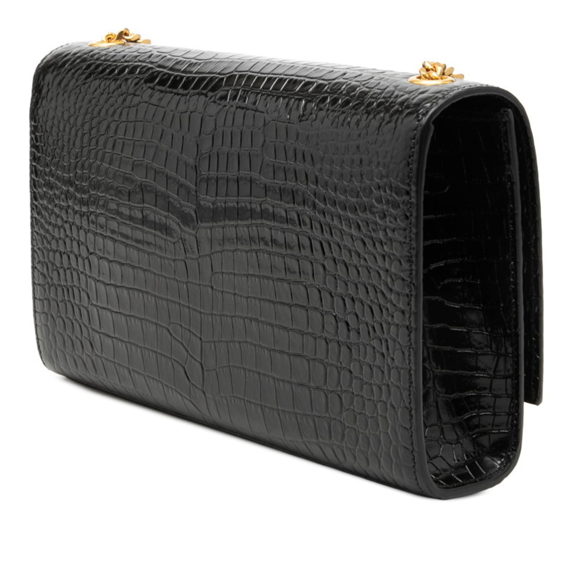 Saint Laurent Black Leather Shoulder Bag (Pre-Owned)
