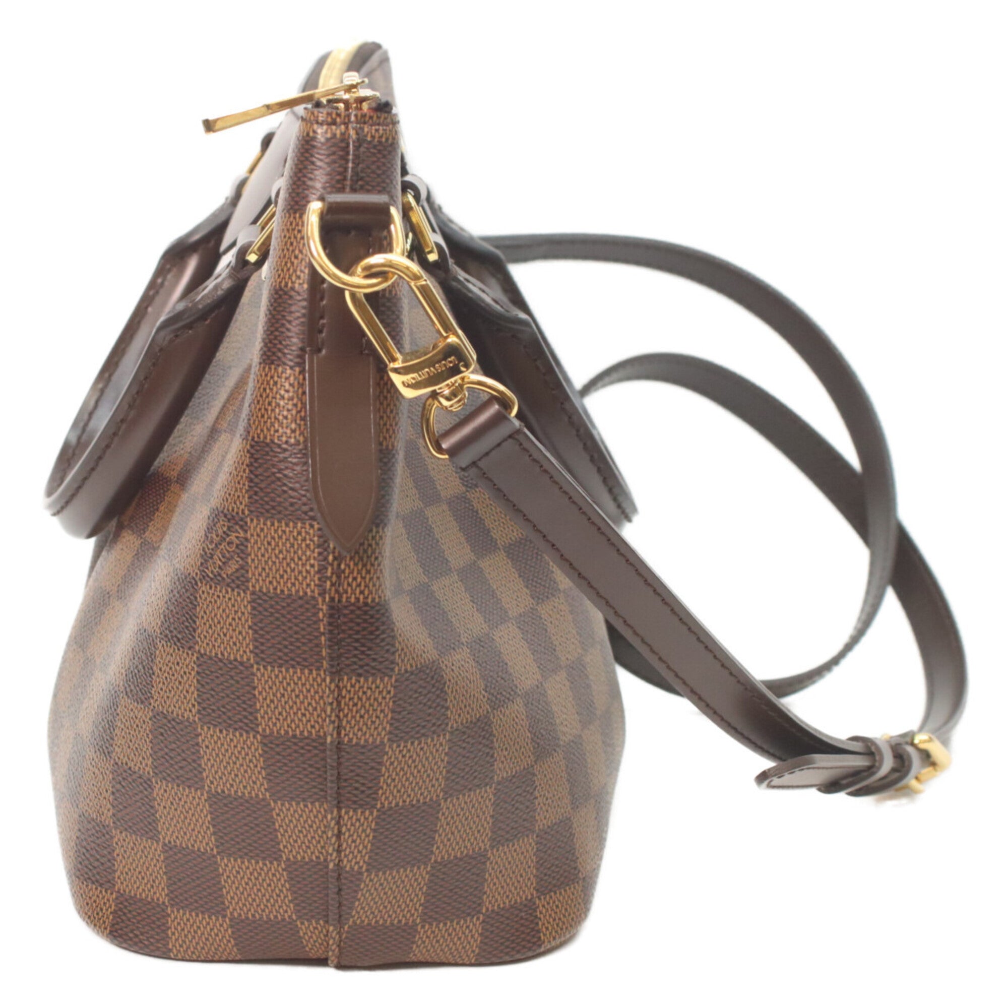 Louis Vuitton Damier Brown Damier Canvas Handbag (Pre-Owned)