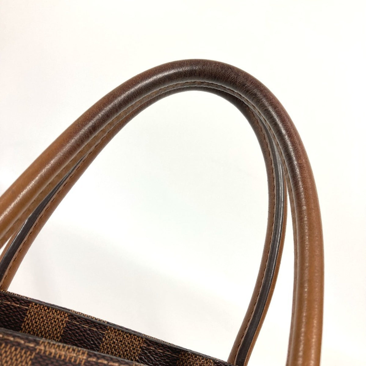 Louis Vuitton Damier Brown Damier Canvas Handbag Tote Bag (Pre-Owned)