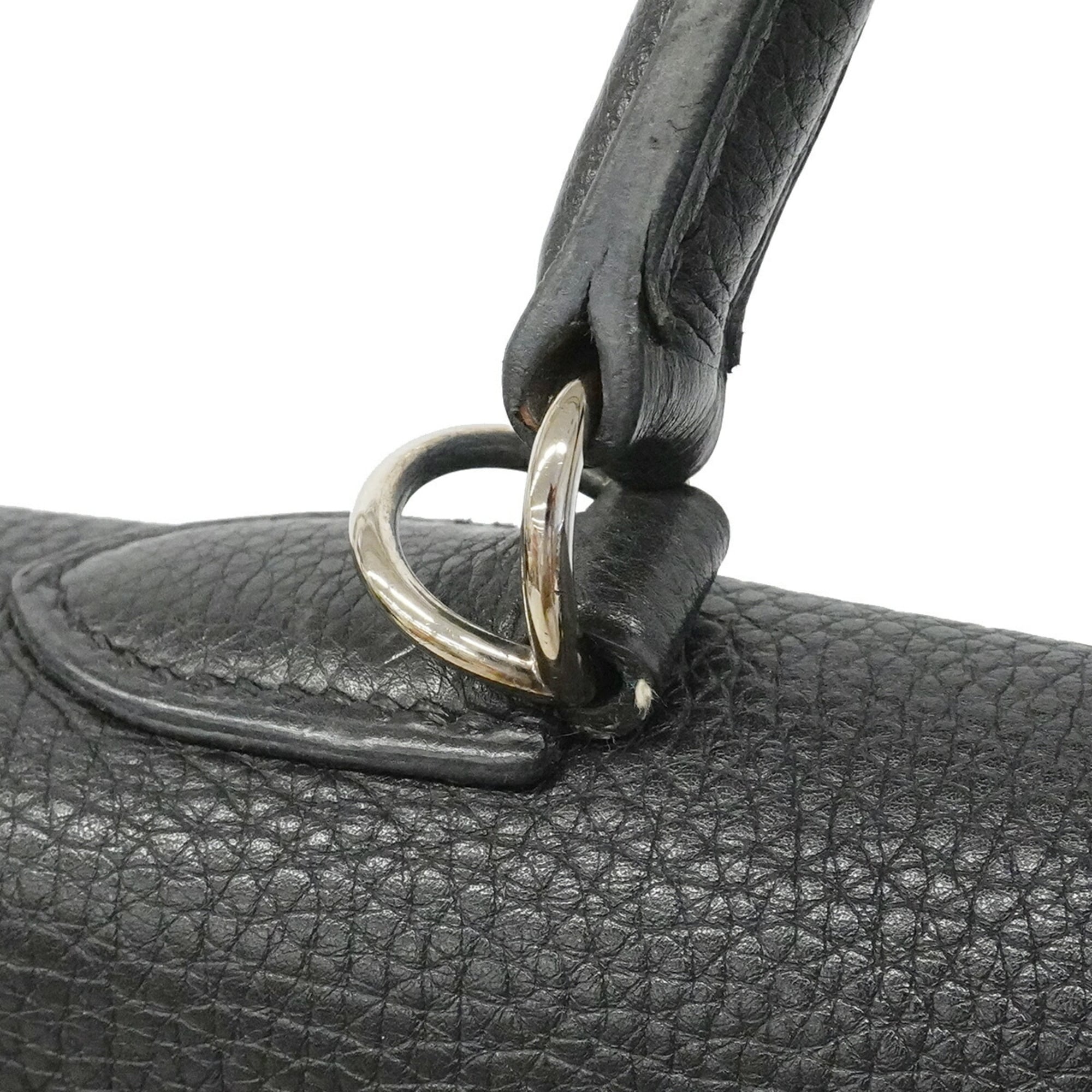 Hermes Black Togo Leather Handbag (Pre-Owned)