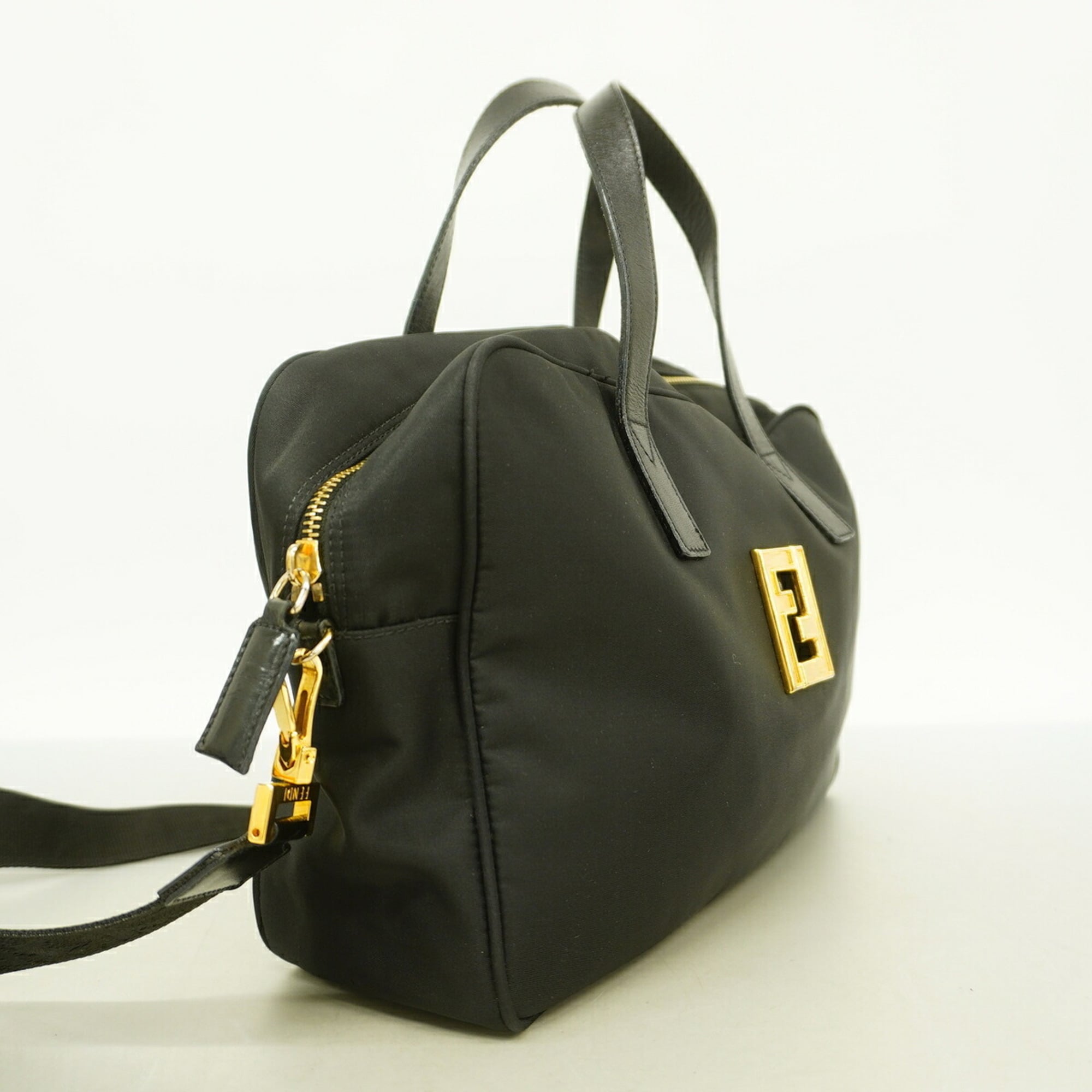 Fendi Black Nylon Handbag (Pre-Owned)