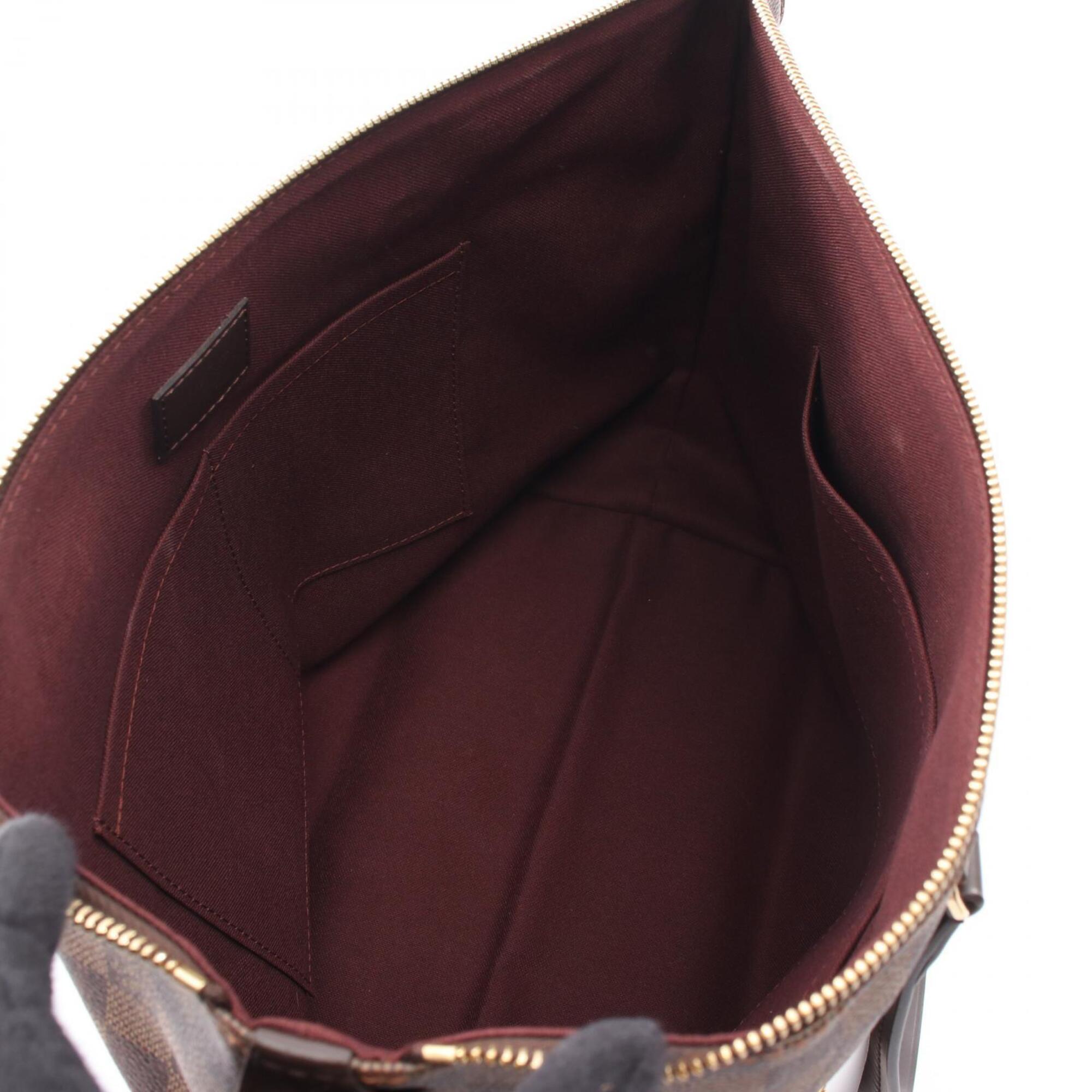 Louis Vuitton Brown Damier Canvas Coated Canvas Leather Handbag Tote Bag (Pre-Owned)
