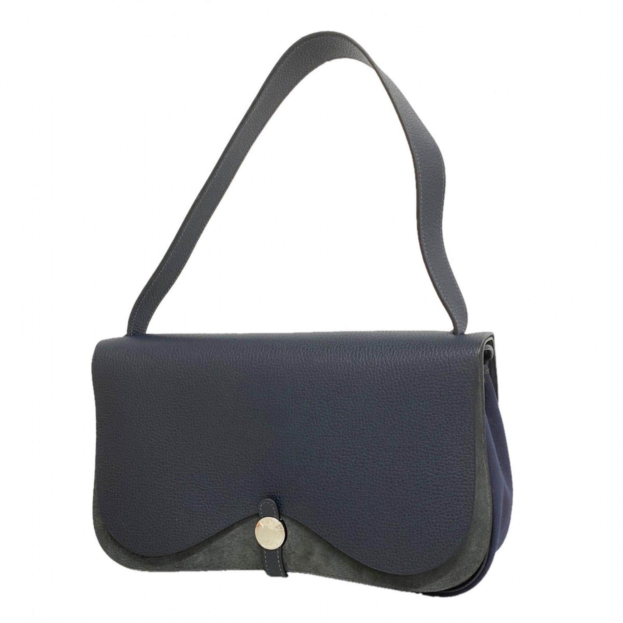 Hermes Navy Vache Liegee Leather Shoulder Bag (Pre-Owned)