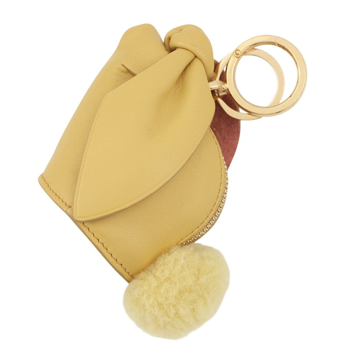 Loewe Yellow Leather Handbag Pouch (Pre-Owned)