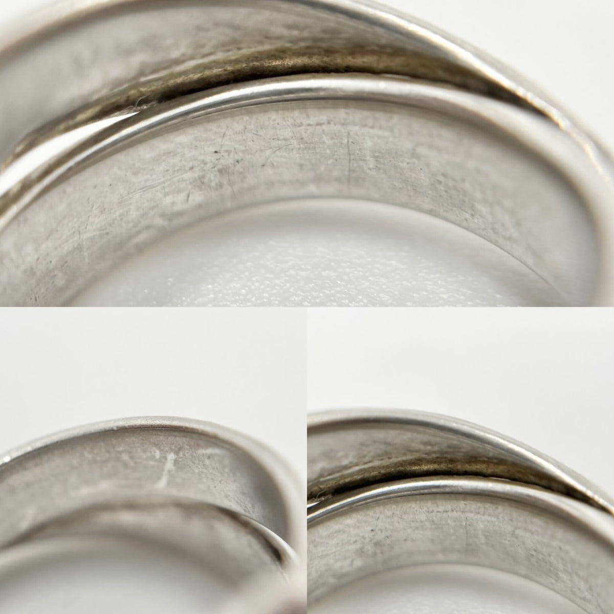 Hermes Silver 925 Band Ring (Pre-Owned)