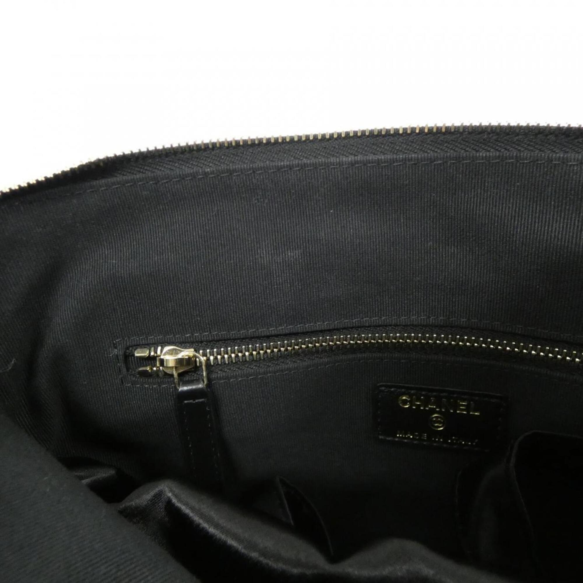 Chanel Black Nylon Handbag (Pre-Owned)