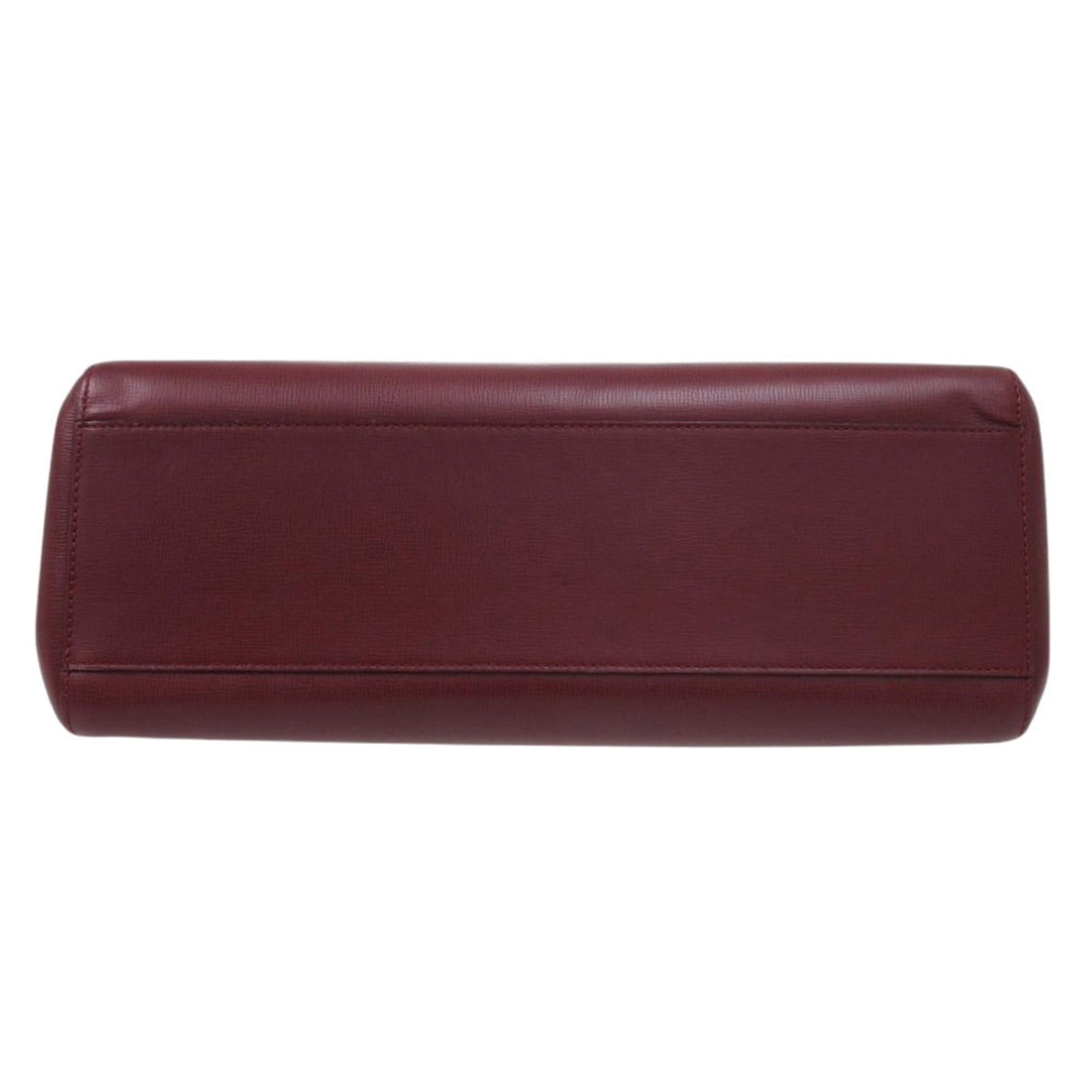 Cartier Bordeaux Red Color Leather Shoulder Bag (Pre-Owned)