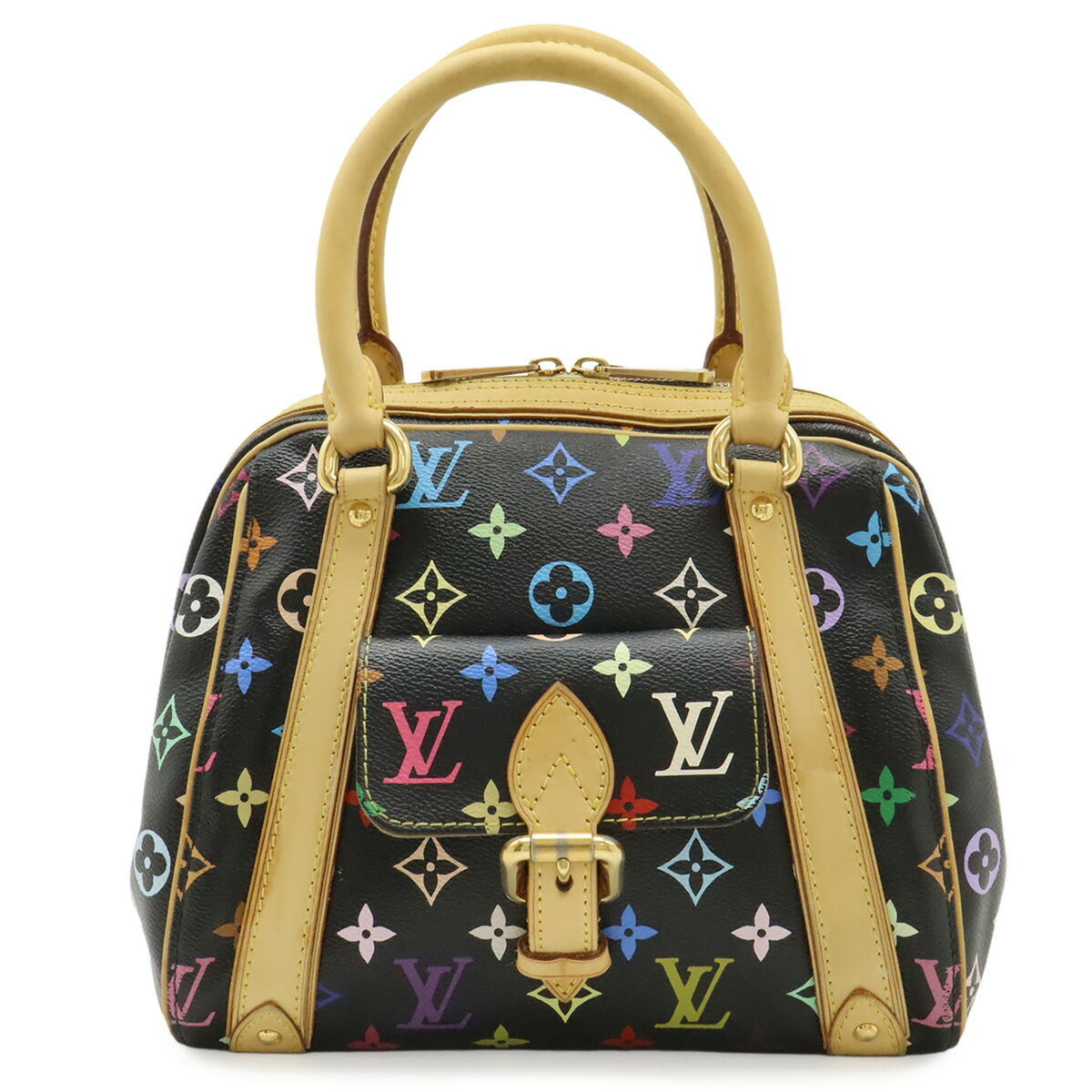 Louis Vuitton Black Monogram Multi-Color Noir Monogram Multicolore Handbag (Pre-Owned)