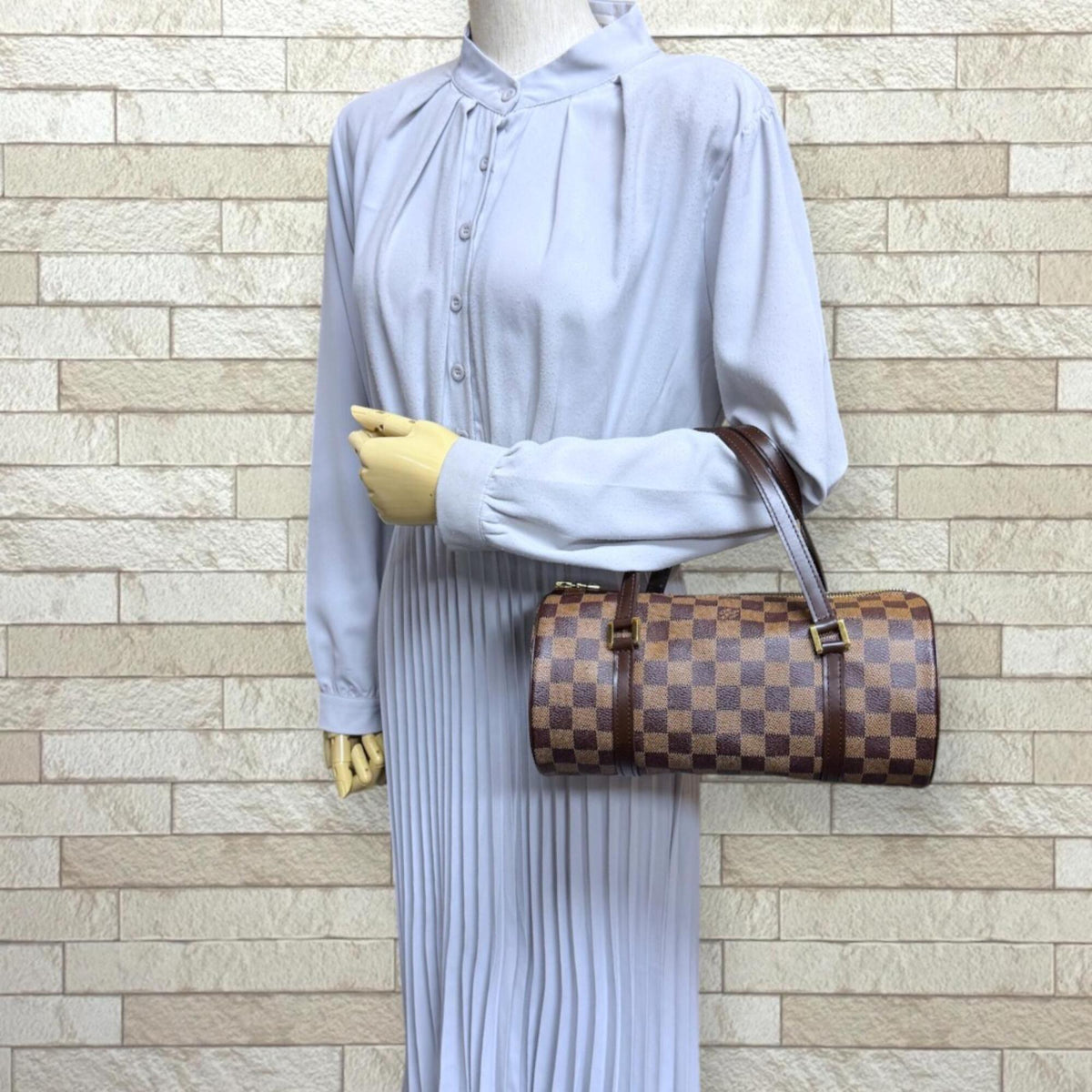 Louis Vuitton Brown Damier Canvas Handbag (Pre-Owned)