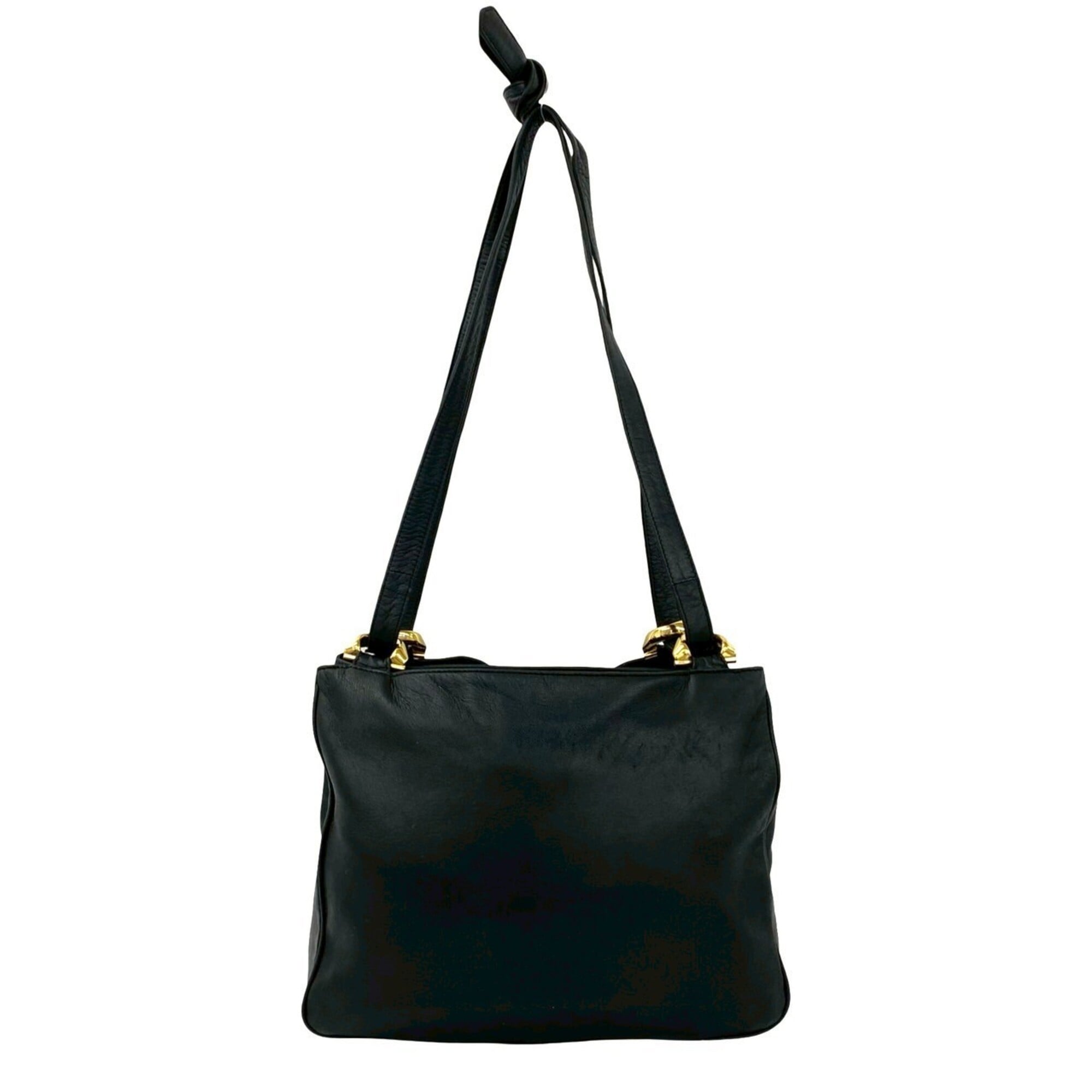 Loewe Black Leather Pochette Shoulder Bag (Pre-Owned)
