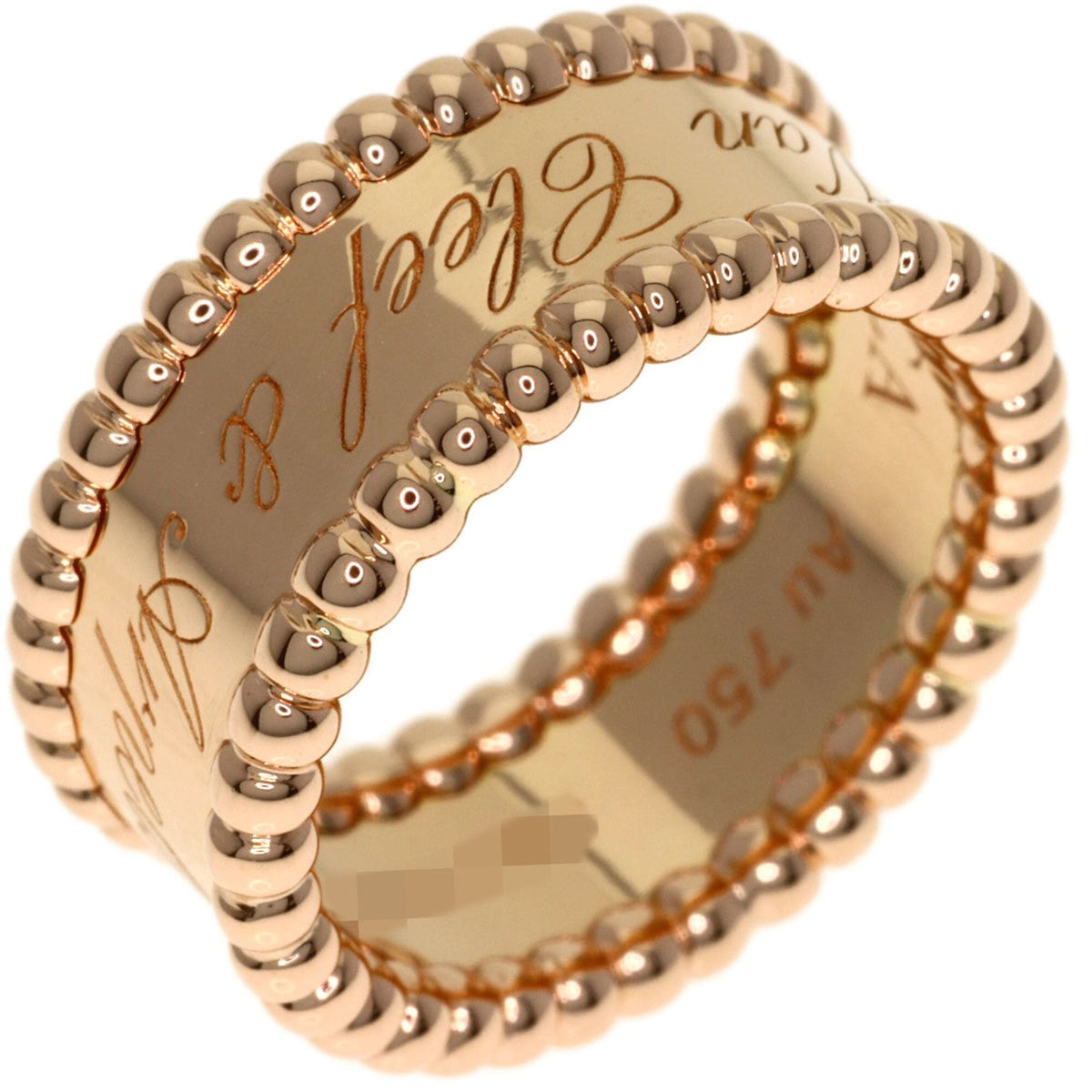 Van Cleef & Arpels Pink Gold (18K) Band Ring (Pre-Owned)