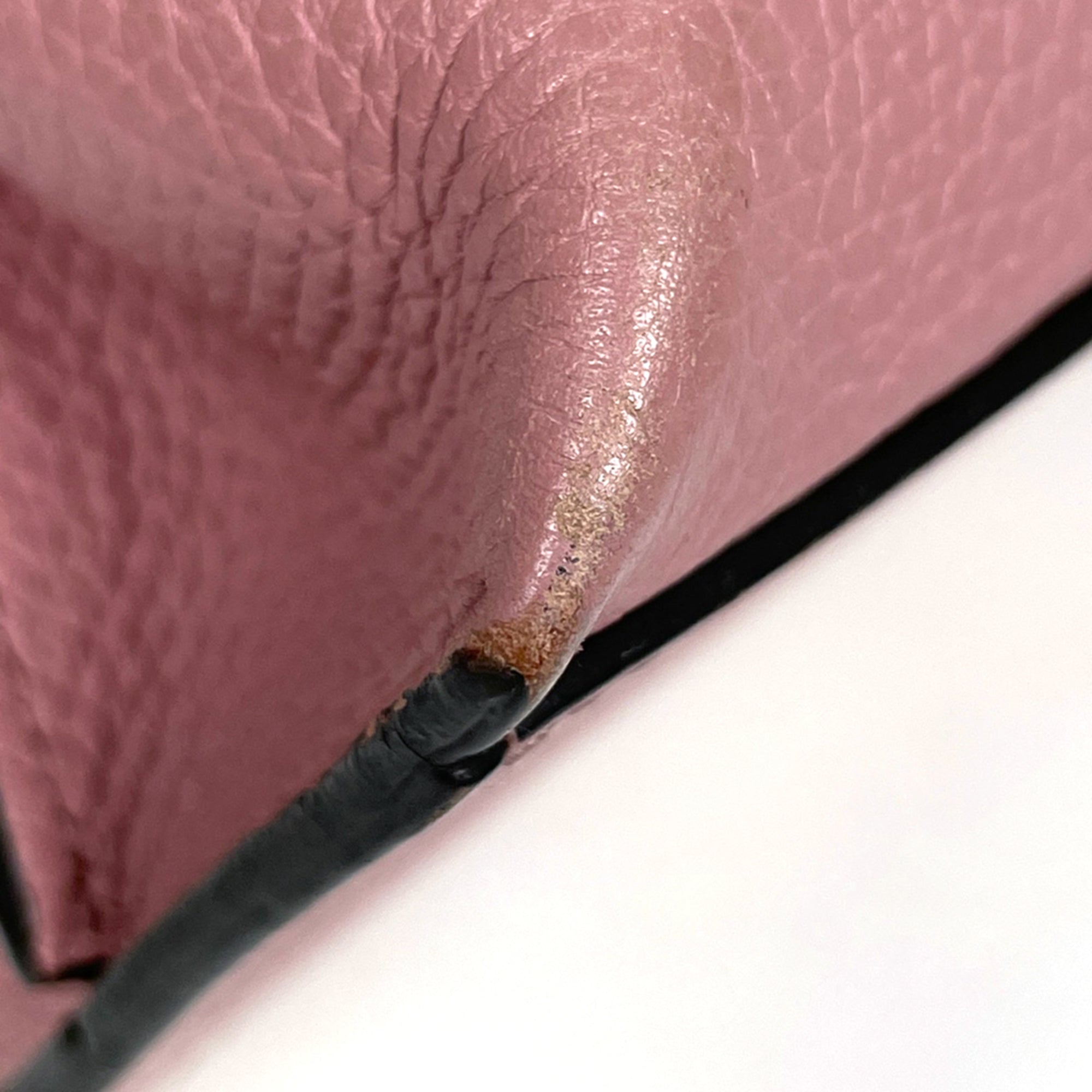 Gucci Pink Leather Handbag Shoulder Bag (Pre-Owned)
