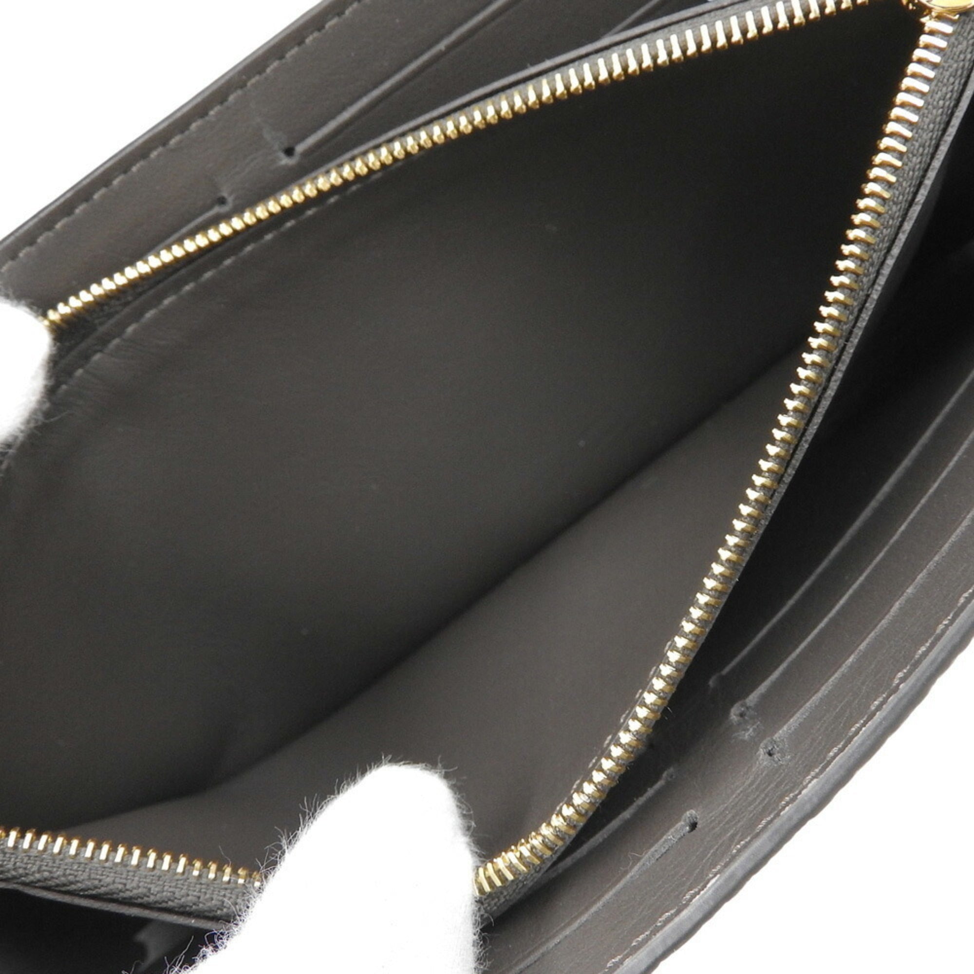 Louis Vuitton Beige Leather Long Wallet (Bi-Fold) (Pre-Owned)