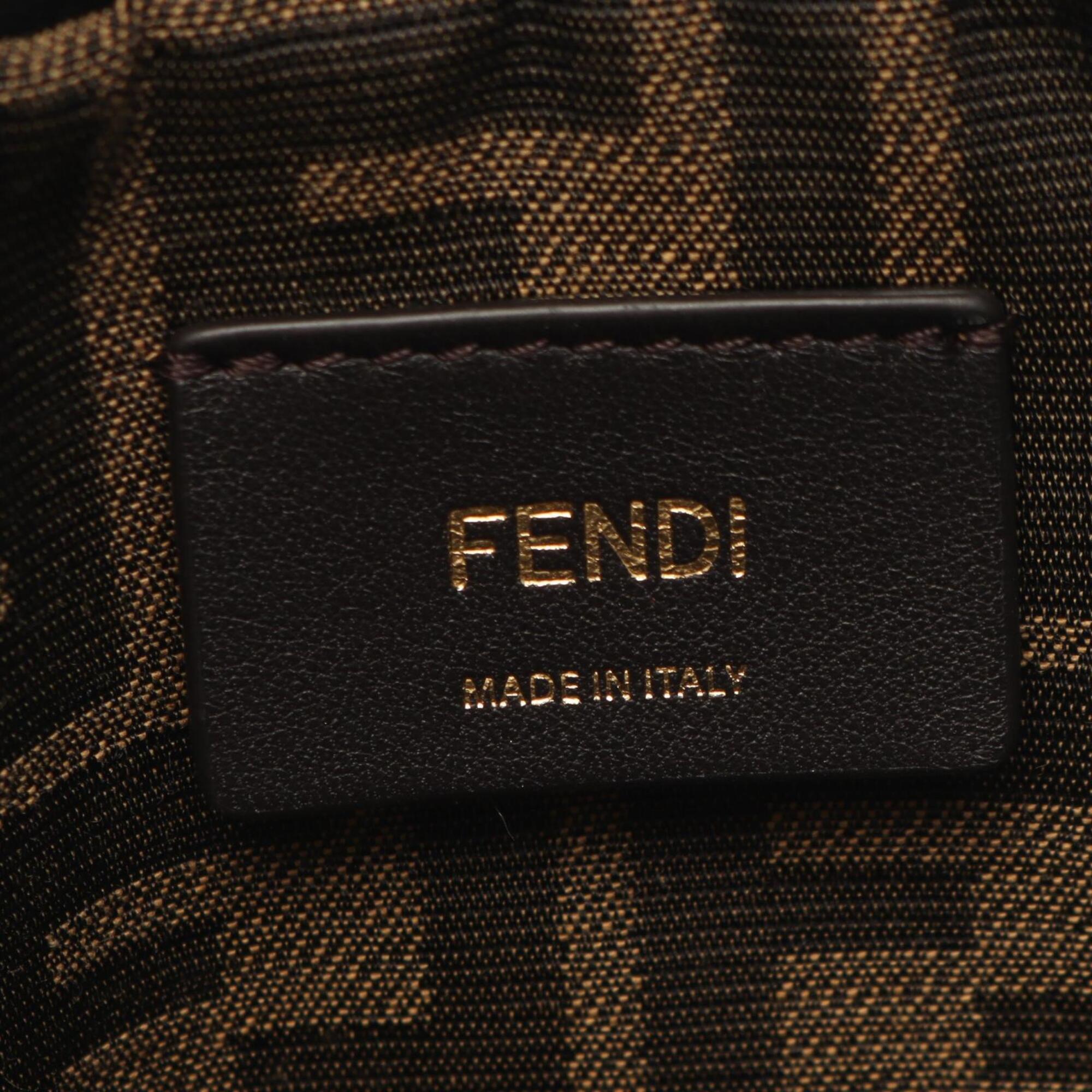 Fendi Black Leather Backpack (Pre-Owned)