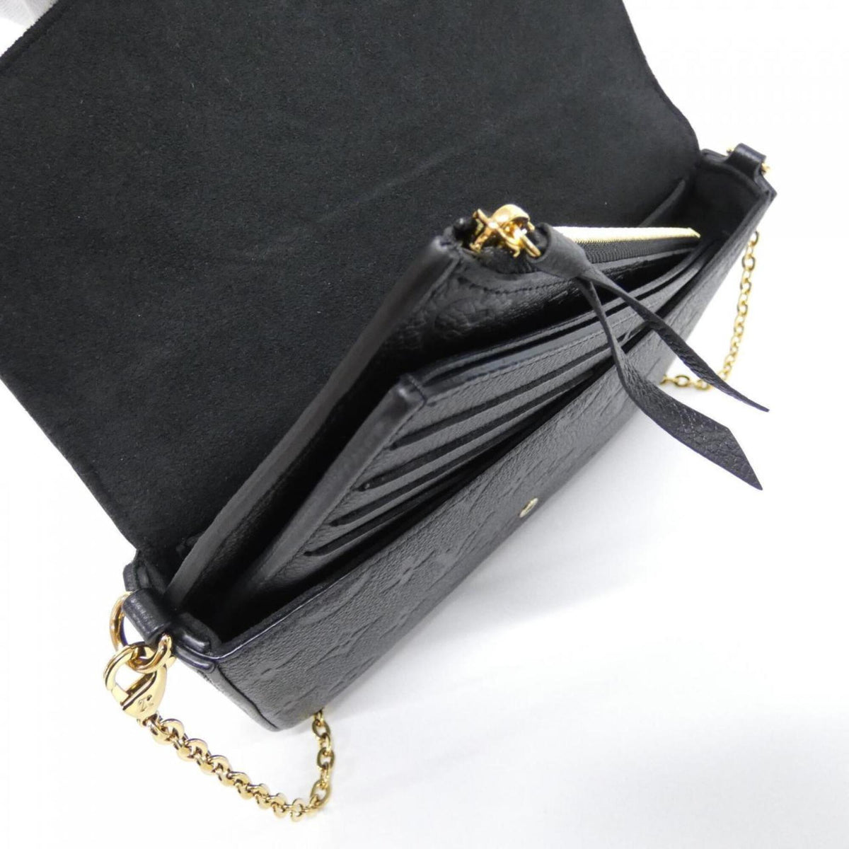 Louis Vuitton Black Monogram Empreinte Pochette Shoulder Bag (Pre-Owned)