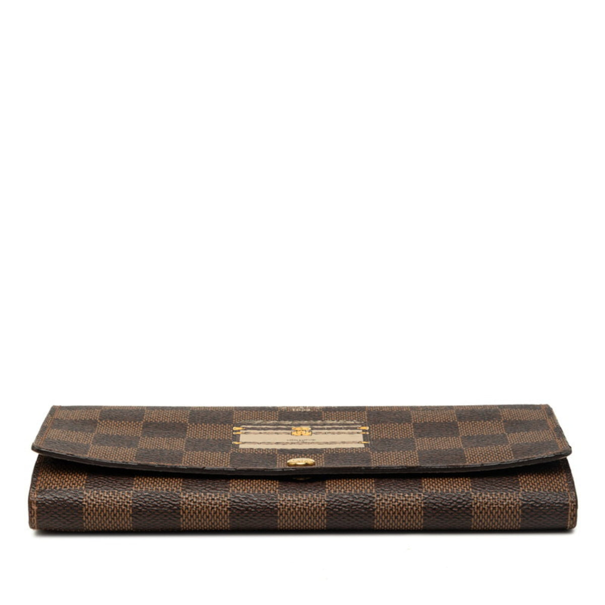 Louis Vuitton Damier Brown Pvc Leather Long Wallet (Bi-Fold) (Pre-Owned)