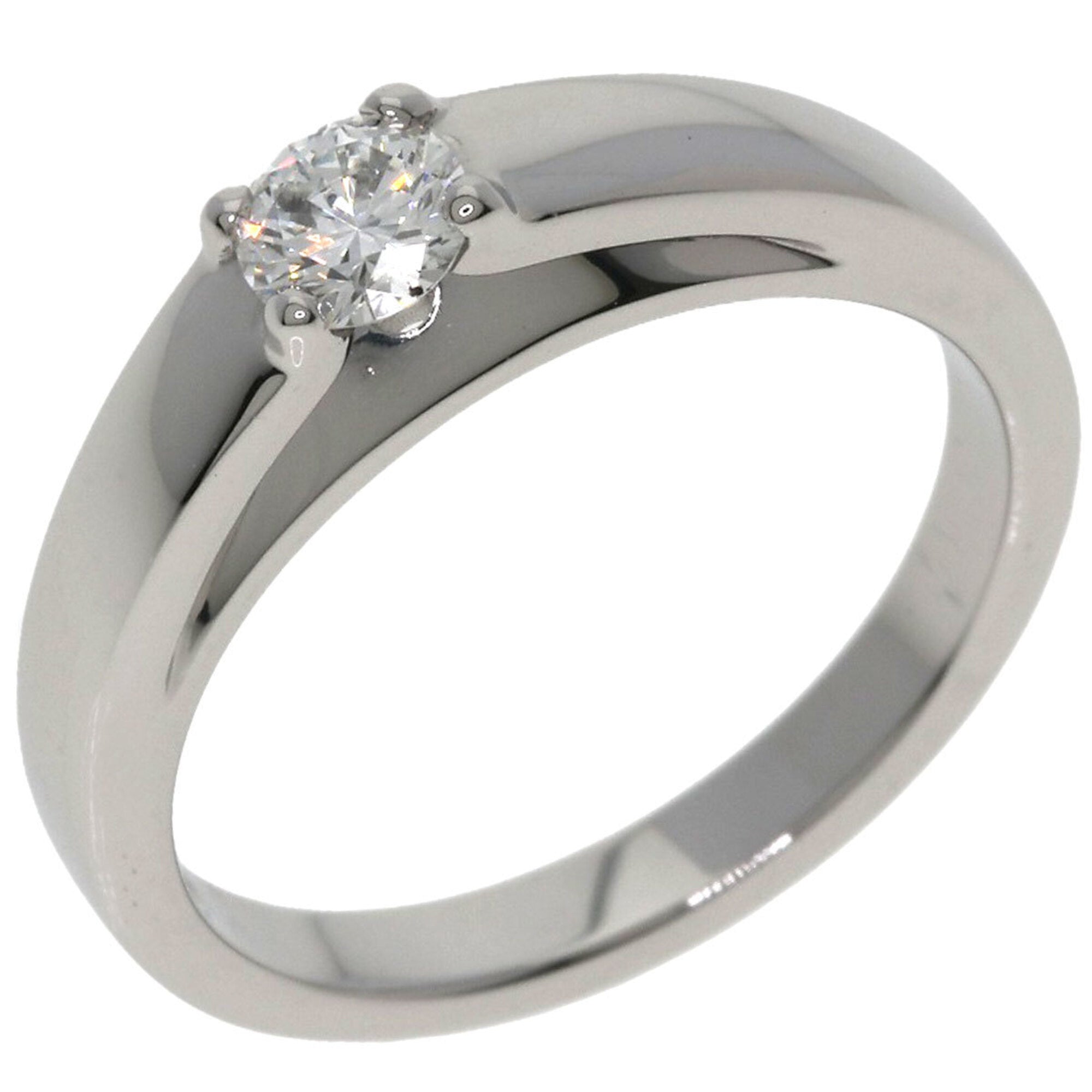 Bvlgari Silver Platinum 950 Band Ring (Pre-Owned)