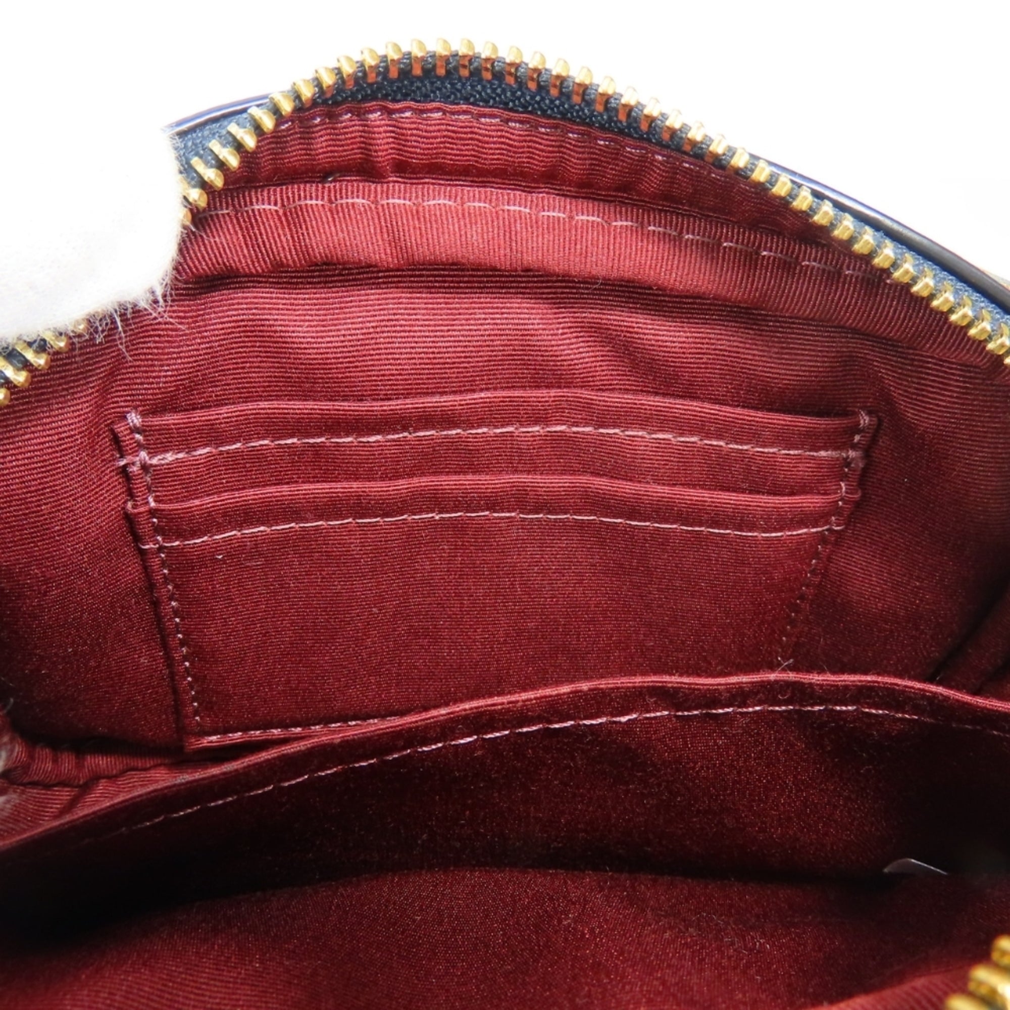 Coach Signature Brown Navy Denim Leather Fanny Pack Pouch (Pre-Owned)