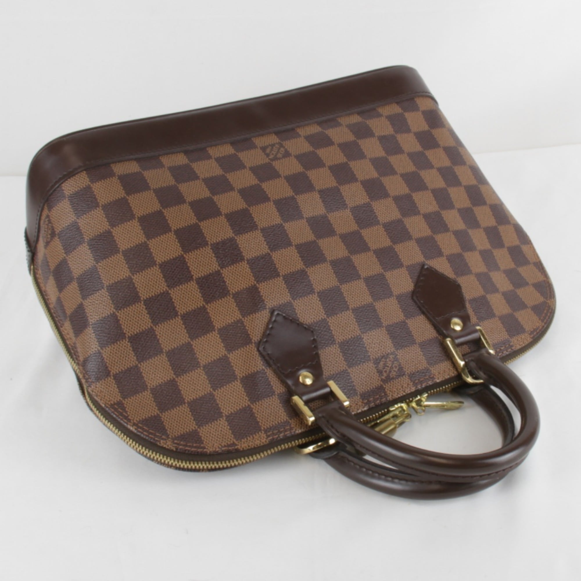 Louis Vuitton Brown Damier Canvas Handbag (Pre-Owned)