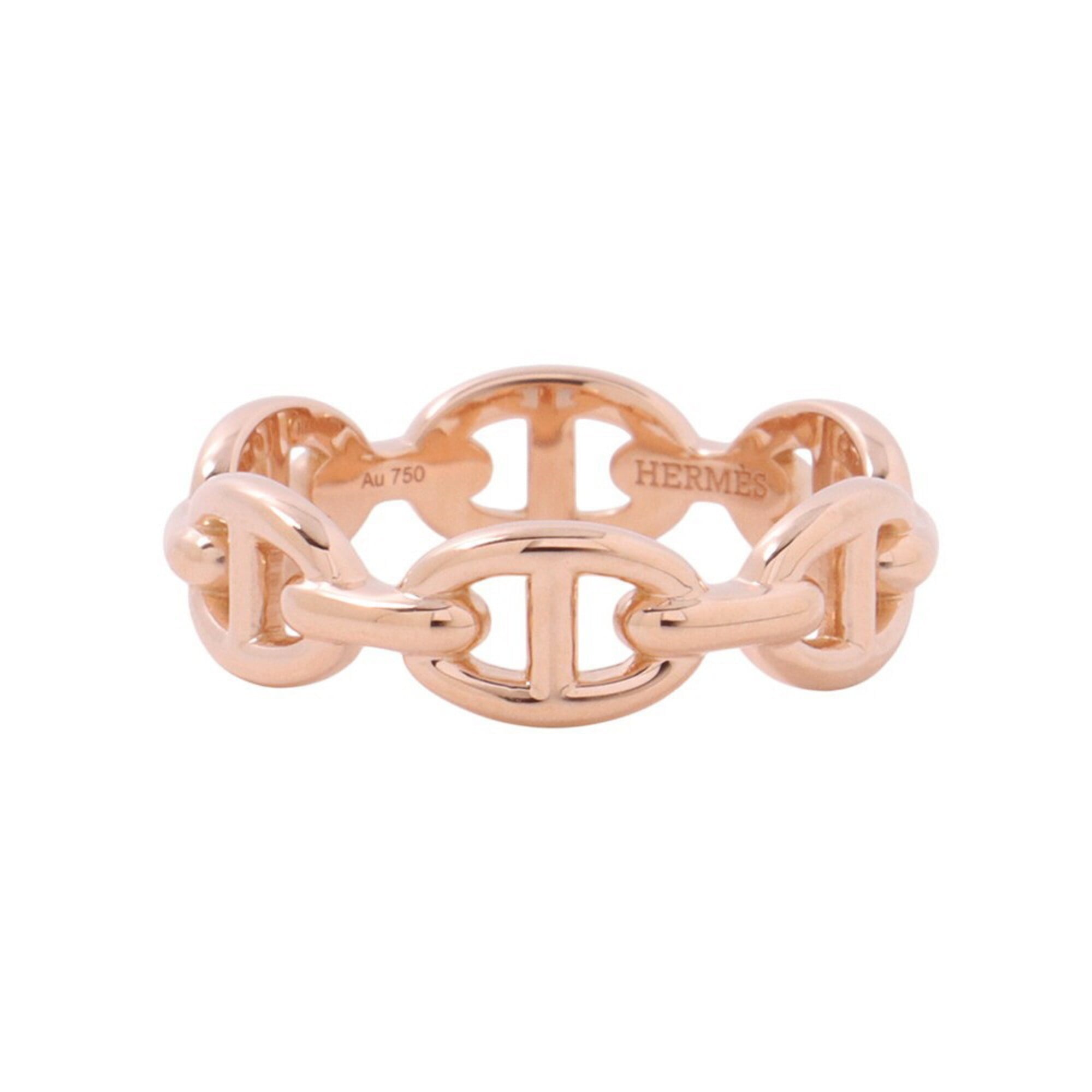 Hermes Pink Gold (18K) Band Ring (Pre-Owned)