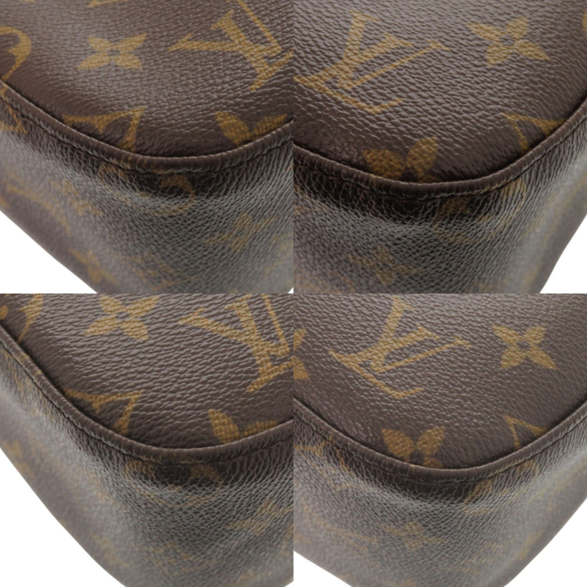 Louis Vuitton Brown Monogram Canvas Pvc Coated Canvas Leather Shoulder Bag (Pre-Owned)