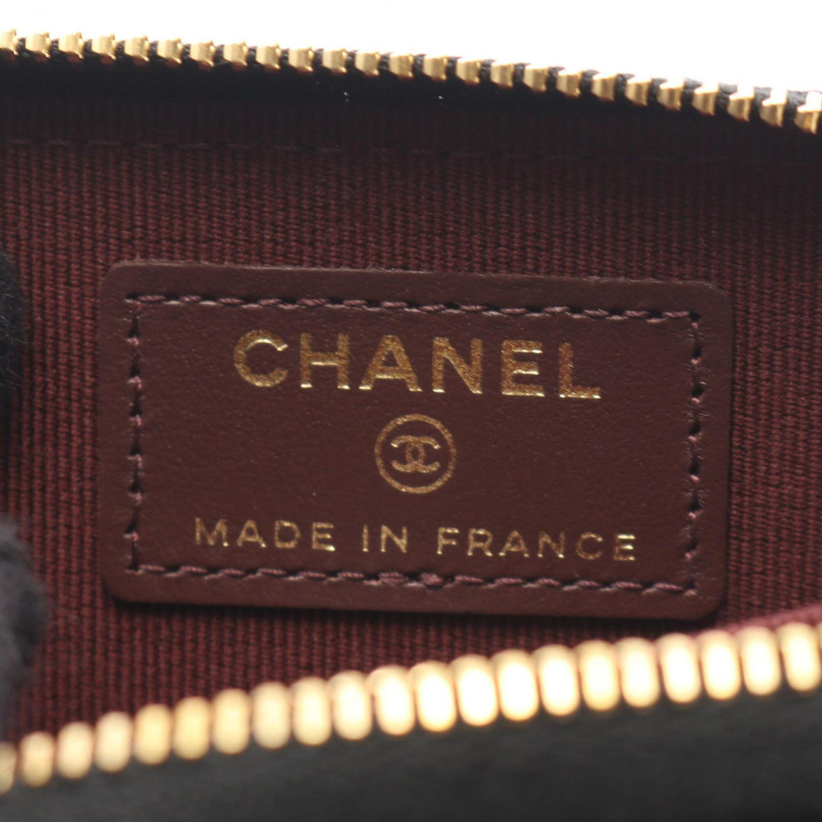 Chanel Black Grained Calfskin Coin Purse/Coin Case (Pre-Owned)