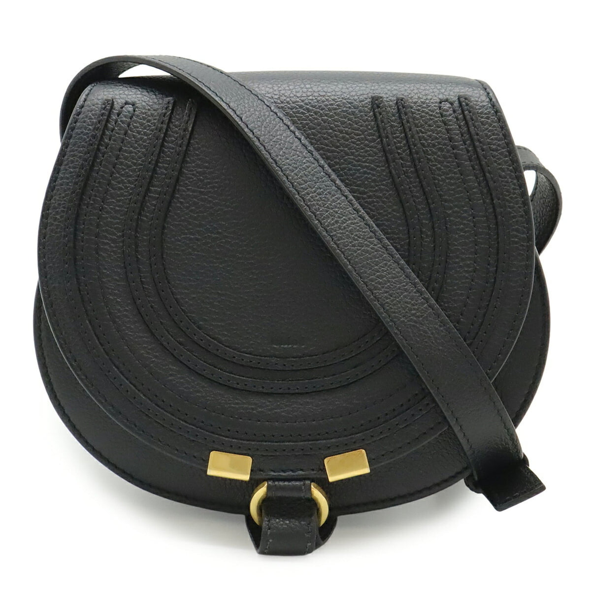 Chloé Black Leather Pochette Shoulder Bag (Pre-Owned)